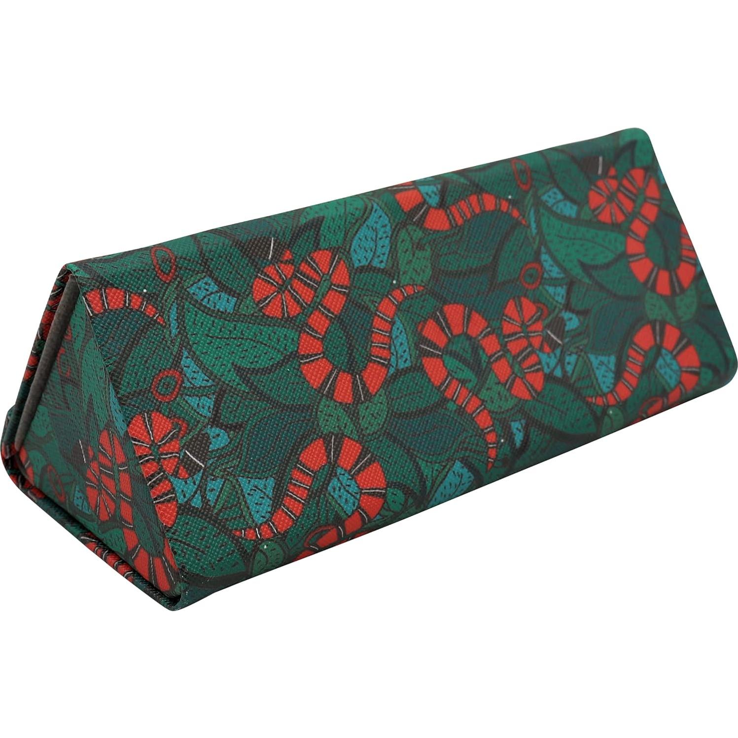 Estuche de Gafas Real Sic Serpiente - Cuero Vegano 16cm