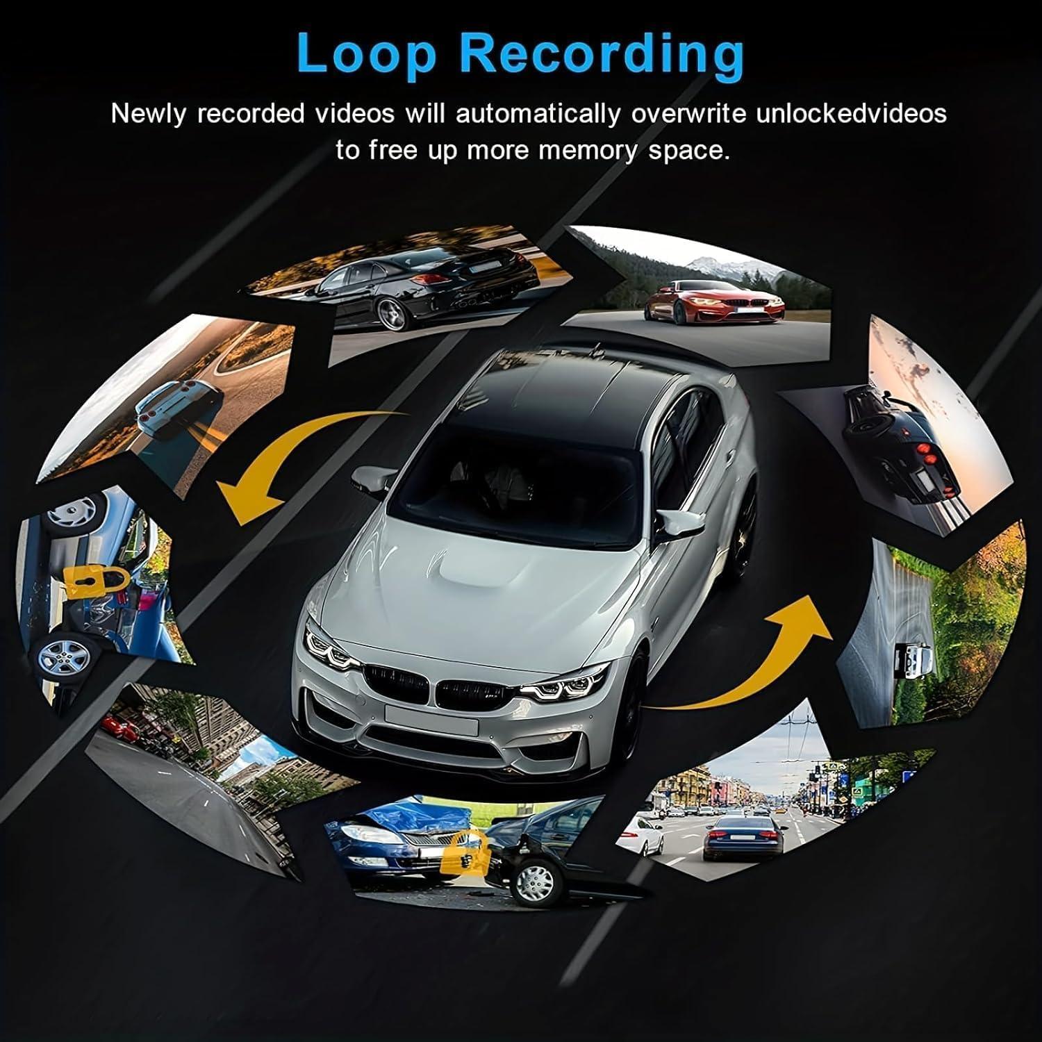 Cámara Dash 1080P Wkreuoar Doble Frontal e Interior