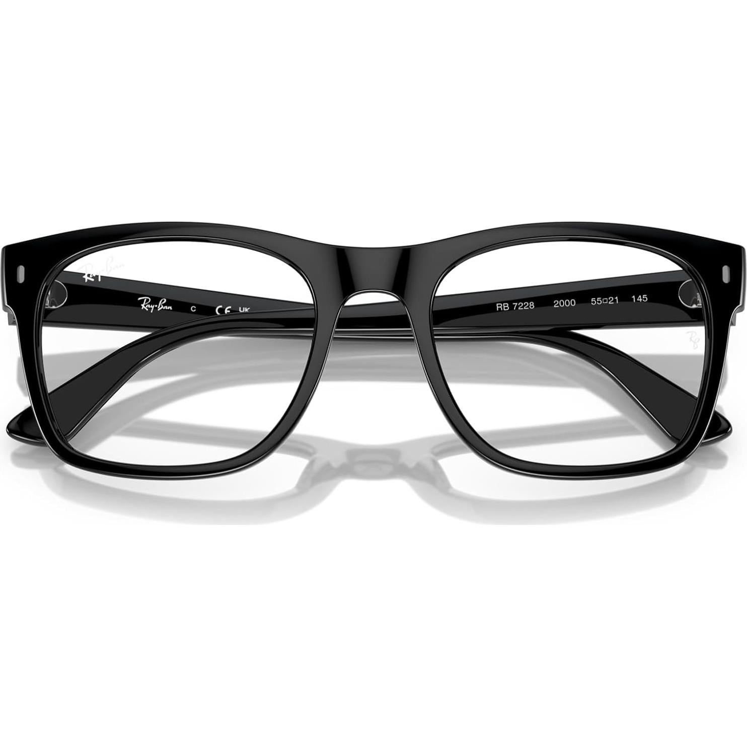 Gafas de Prescripción Ray-Ban RX7228 Cuadradas Negras 53mm