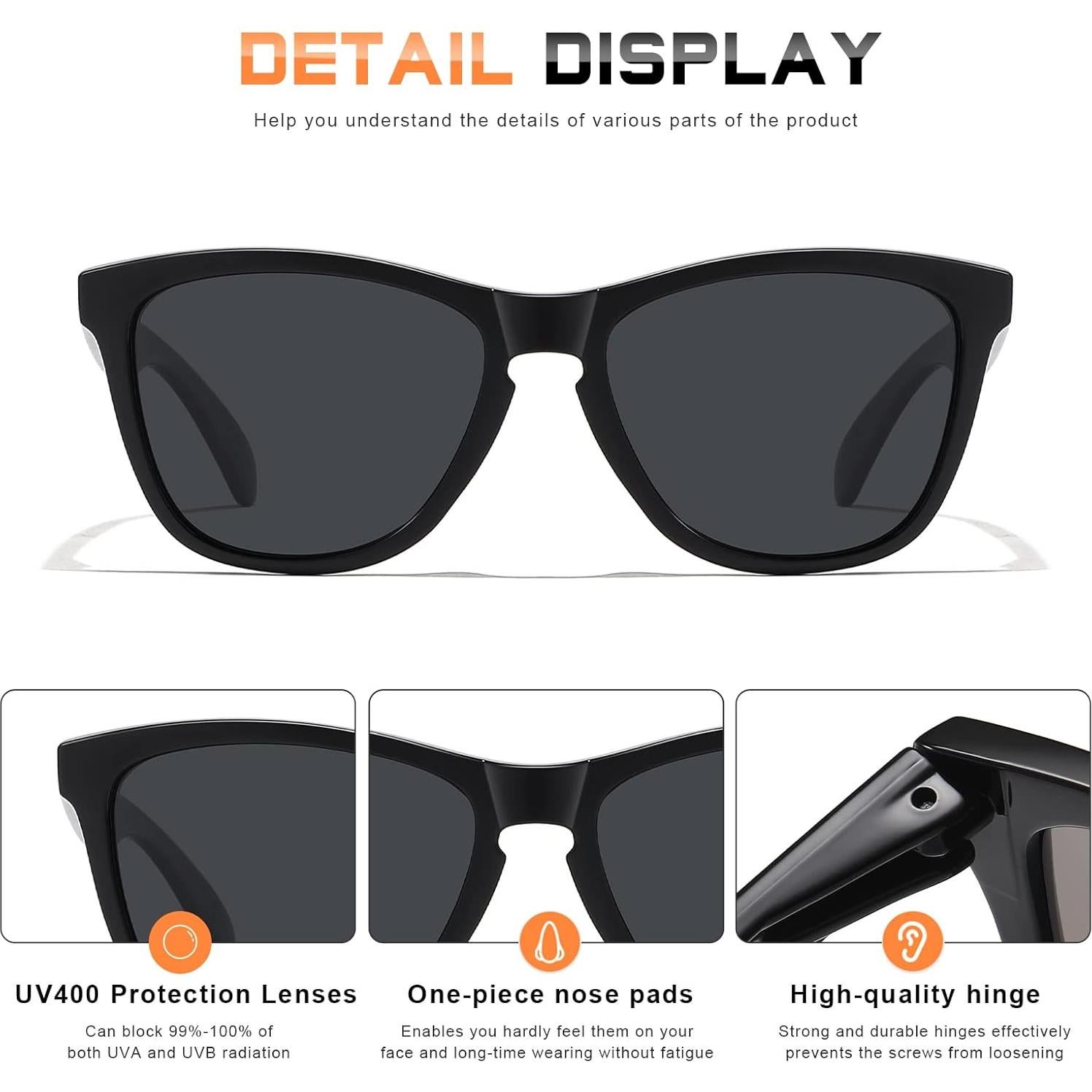 Gafas de sol polarizadas DANAMY para mujeres UV400 estilo retro