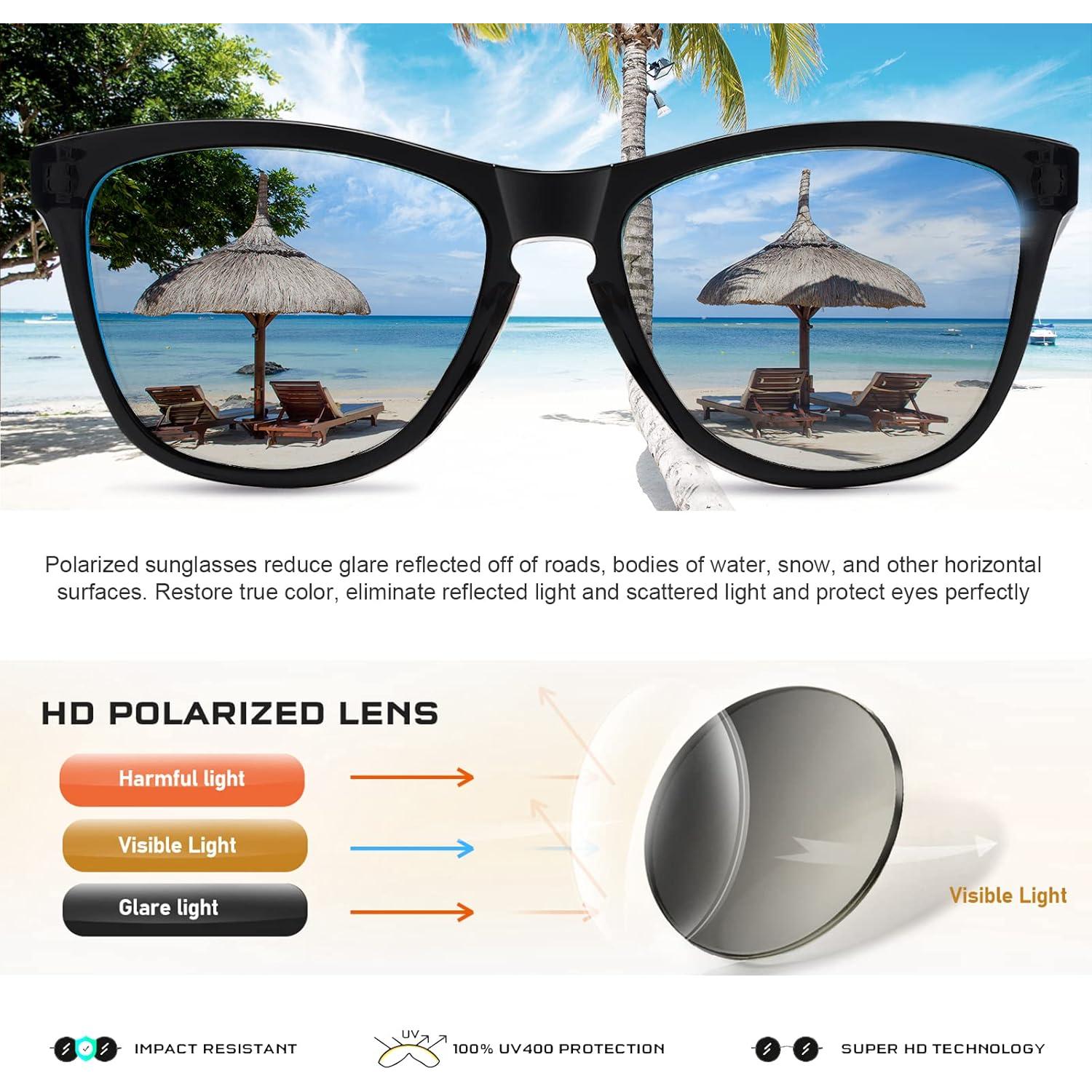 Gafas de sol polarizadas DANAMY para mujeres UV400 estilo retro