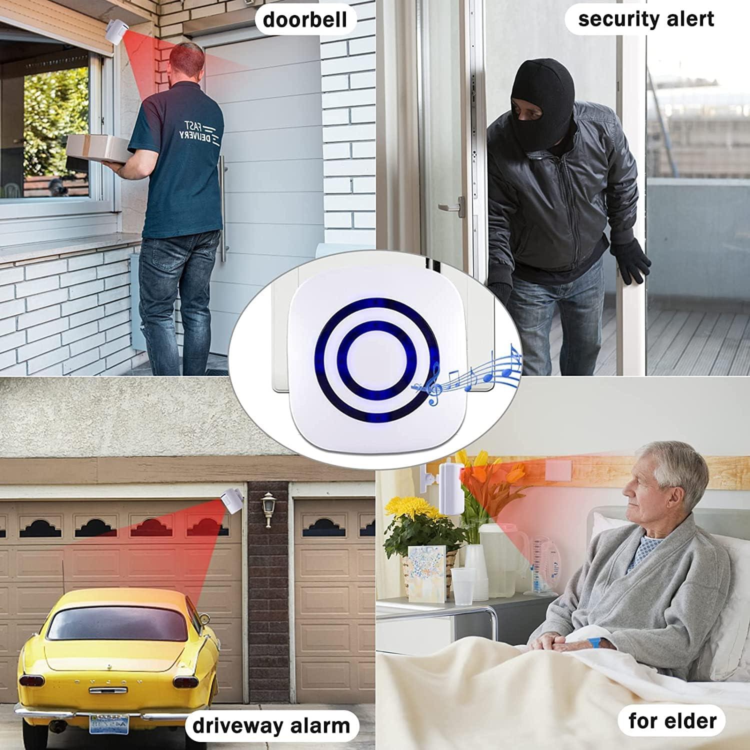 Alarma Inalámbrica de Movimiento BESTOONE con 4 Detectores