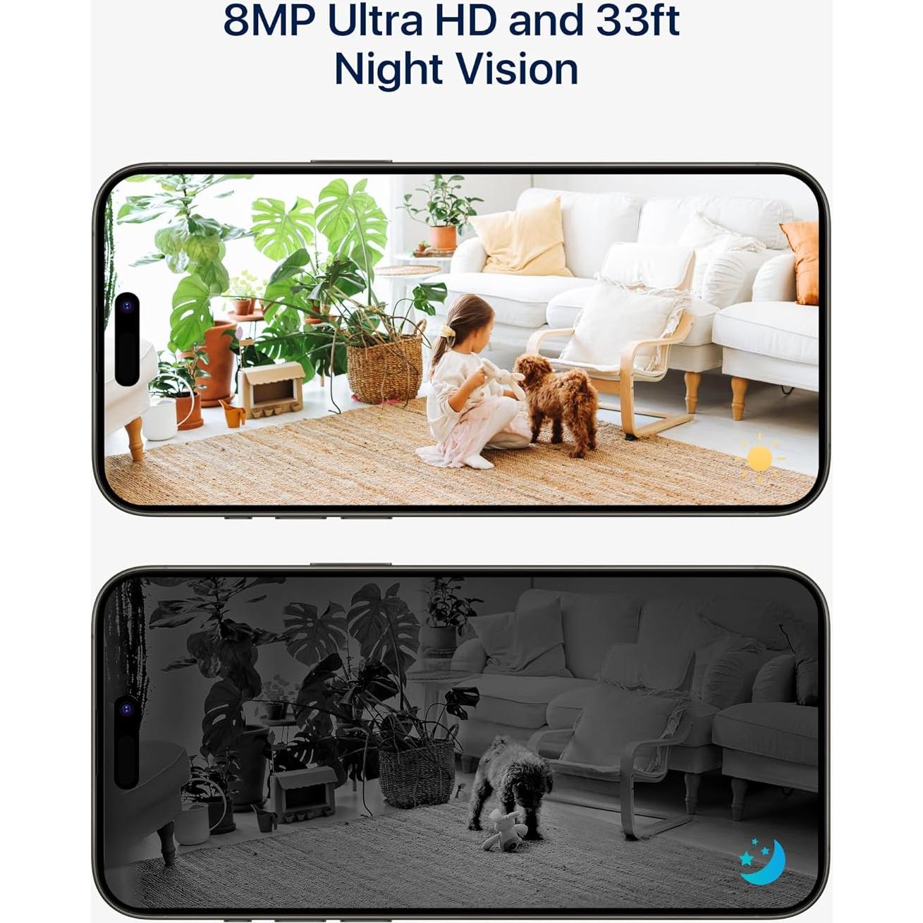 Cámara de Seguridad ZOSI 4K C519M8 Interior WiFi 8MP