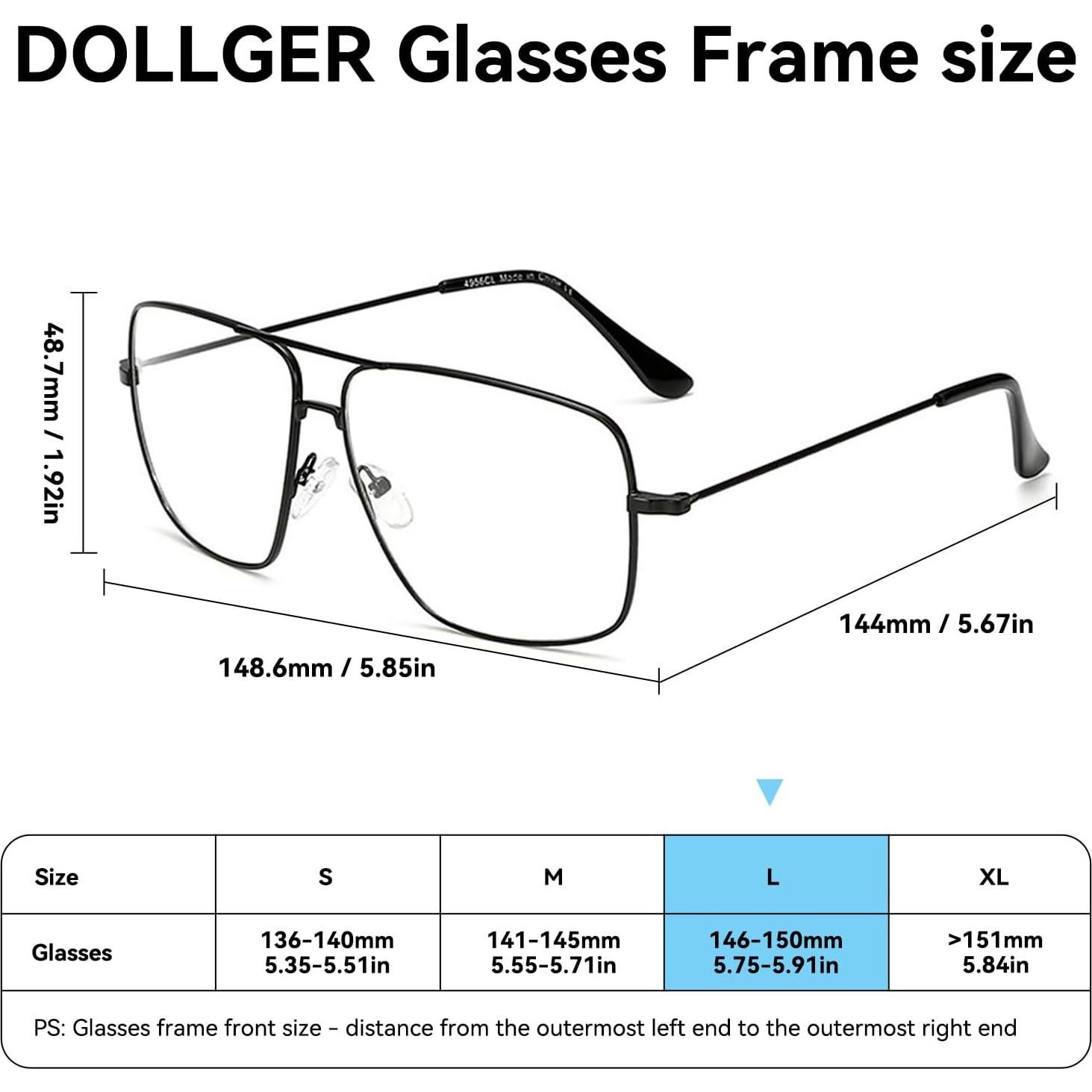Gafas Clásicas Dollger DG209 Metal Transparentes Unisex