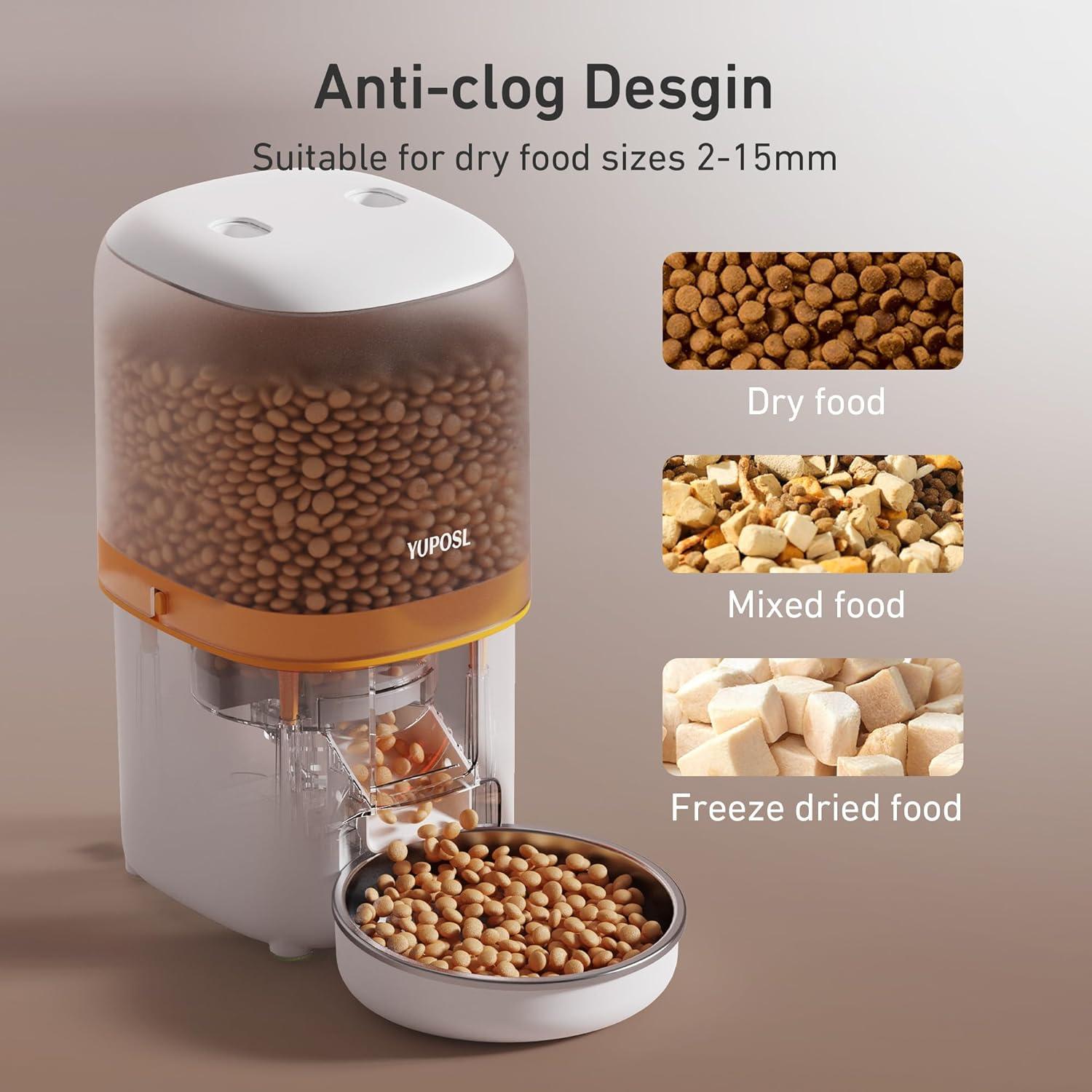 Comedero Automático para Gatos Yuposl 4L con Dispensador