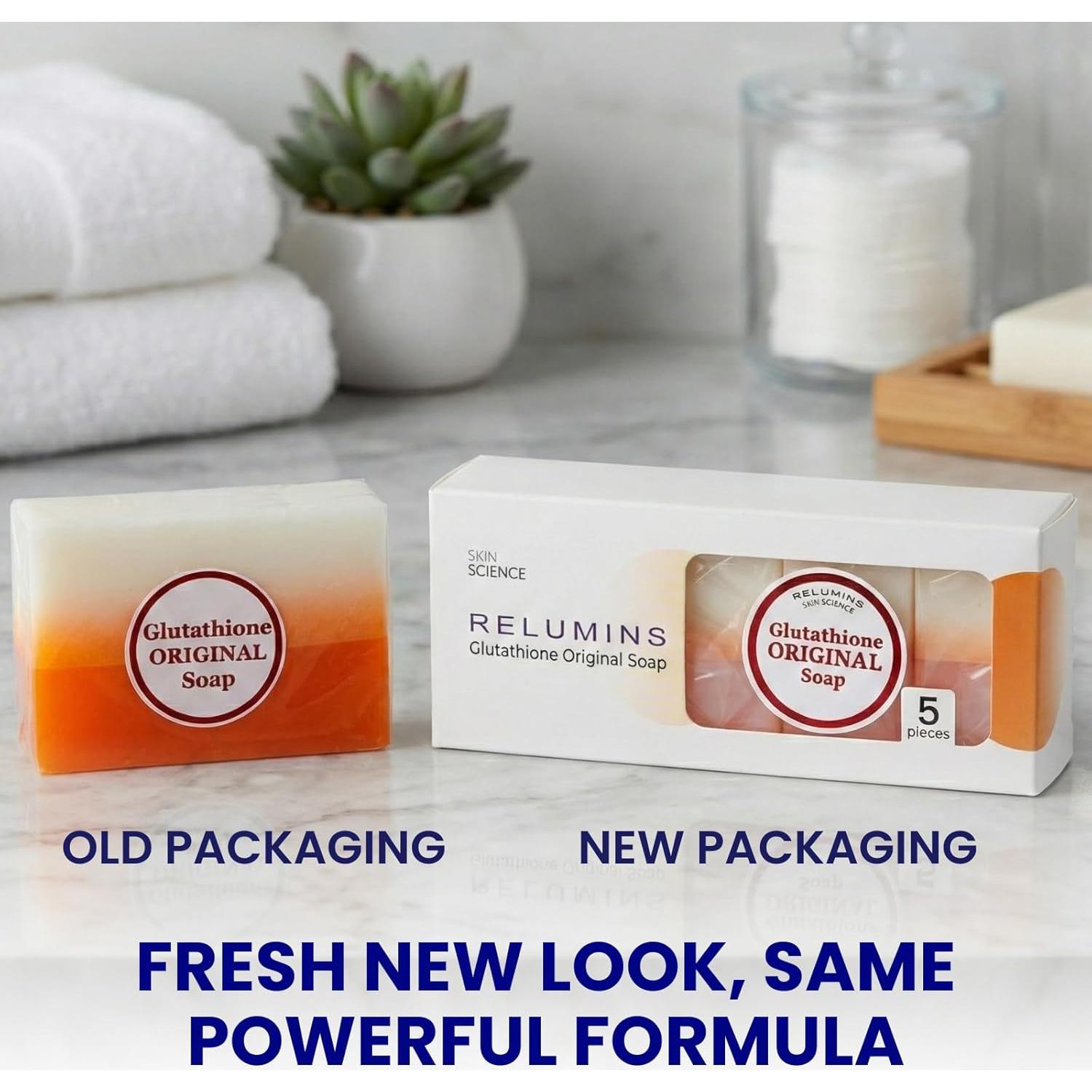 Jabón Kojie de Glutatión - Hidratante y Exfoliante 5x150g