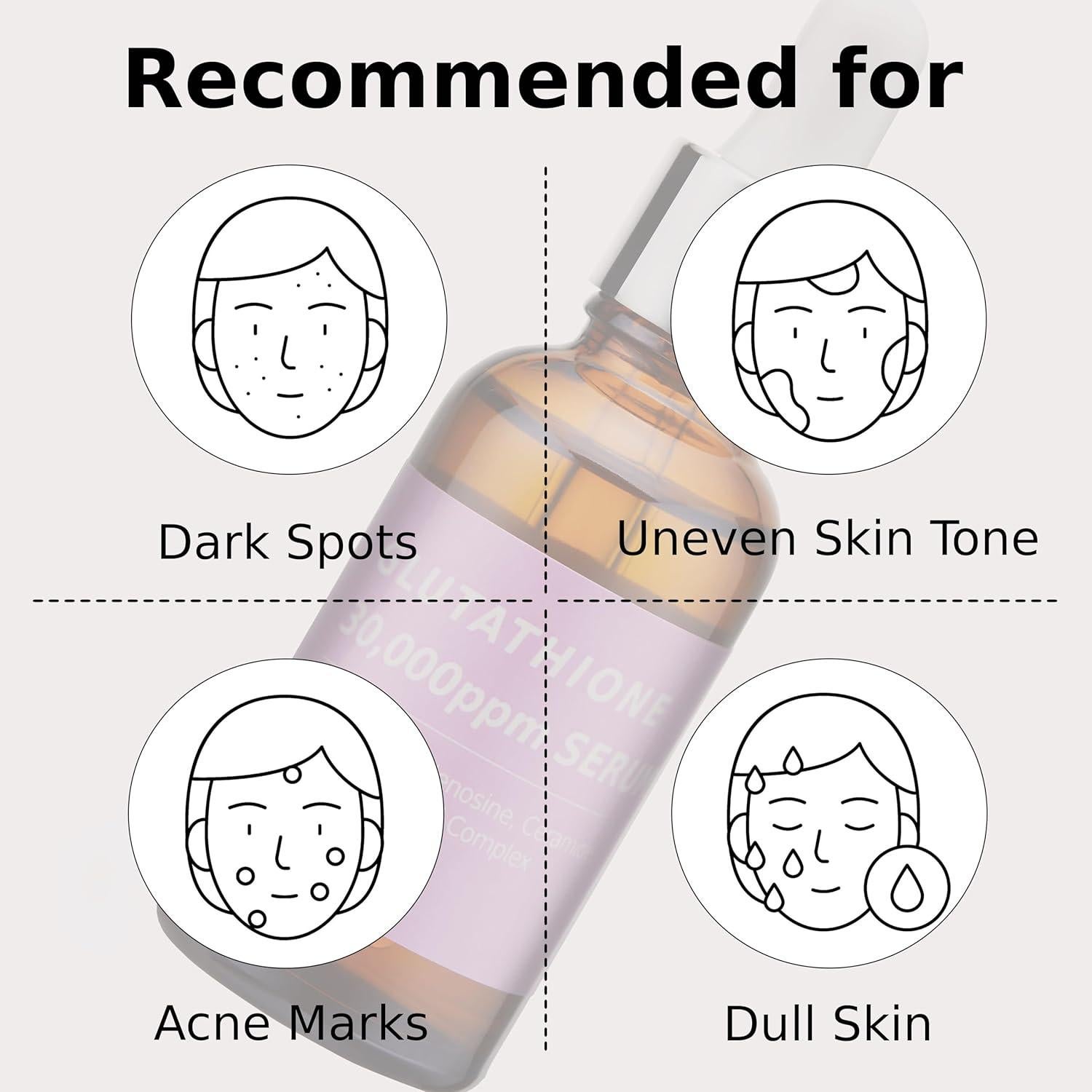 Suero de Glutatión Puro Glow 30,000 ppm - Cuidado Piel Sensible