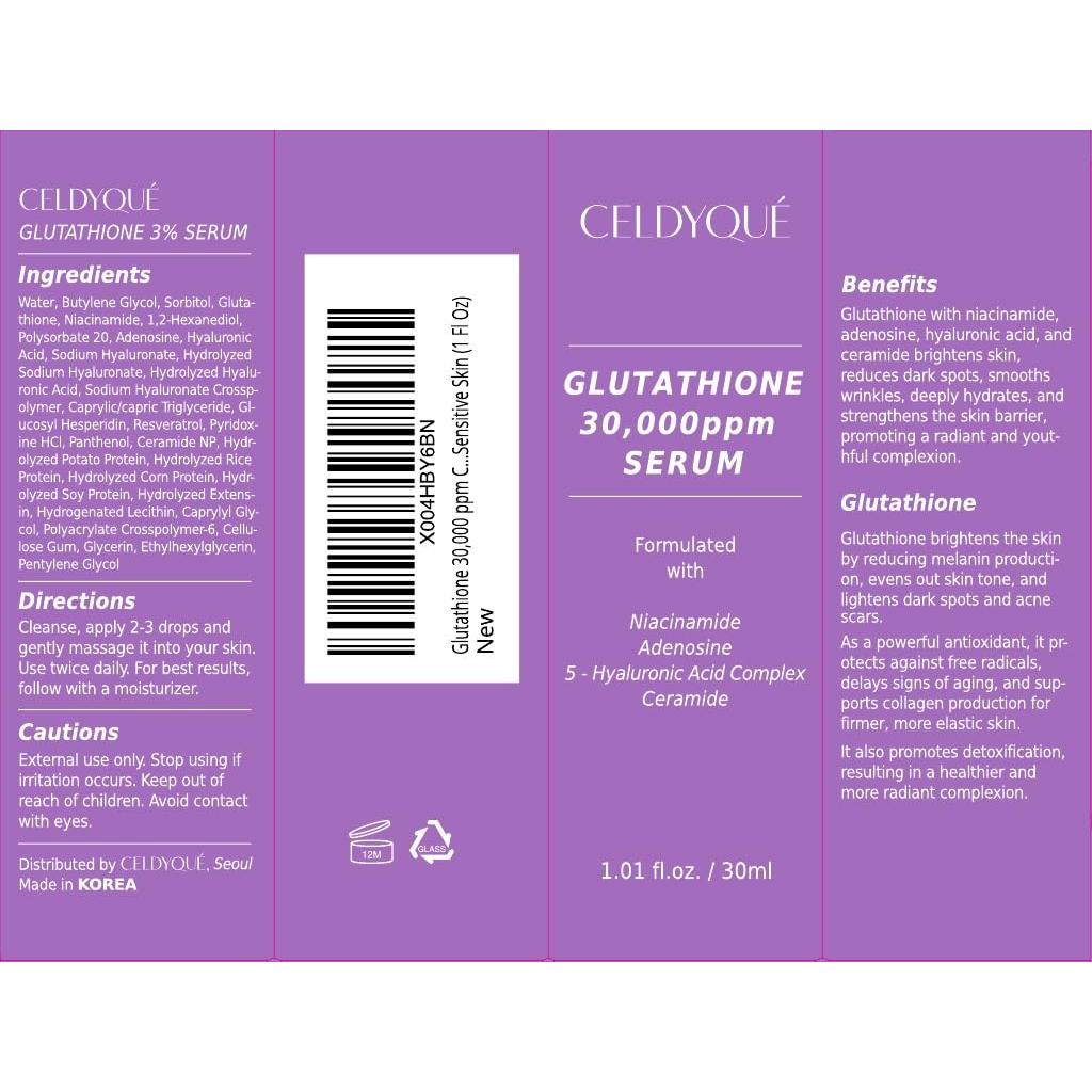 Suero de Glutatión Puro Glow 30,000 ppm - Cuidado Piel Sensible