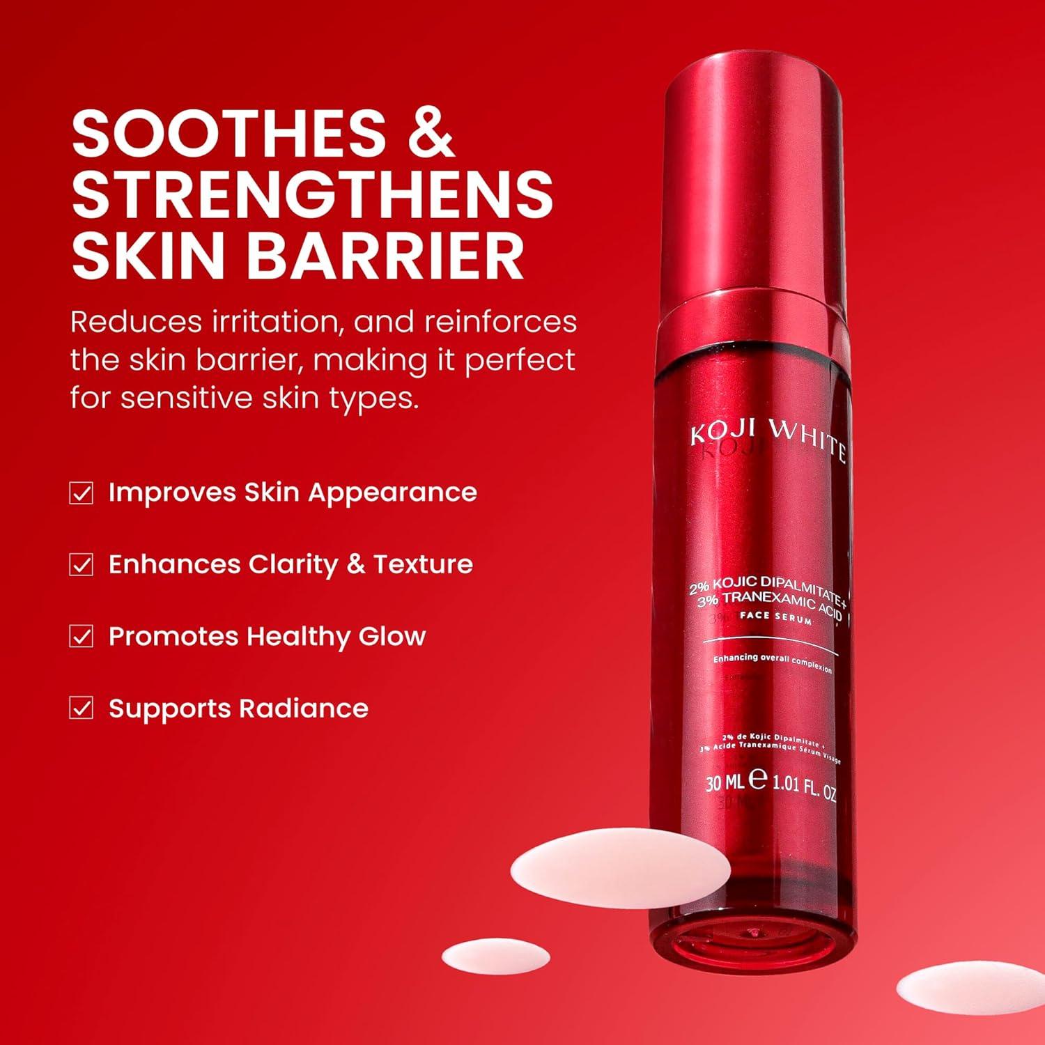 Suero Facial Koji White 30 ml - Ácido Kójico 2% + Tranexámico 3% + Niacinamida 5%