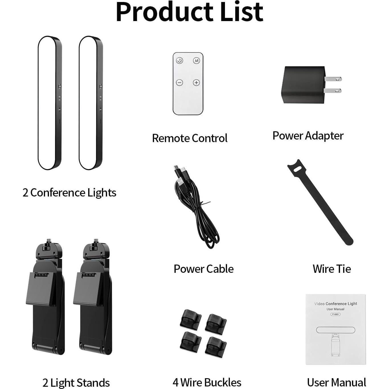 yAyusi Luz LED Doble para Videoconferencias y Streaming