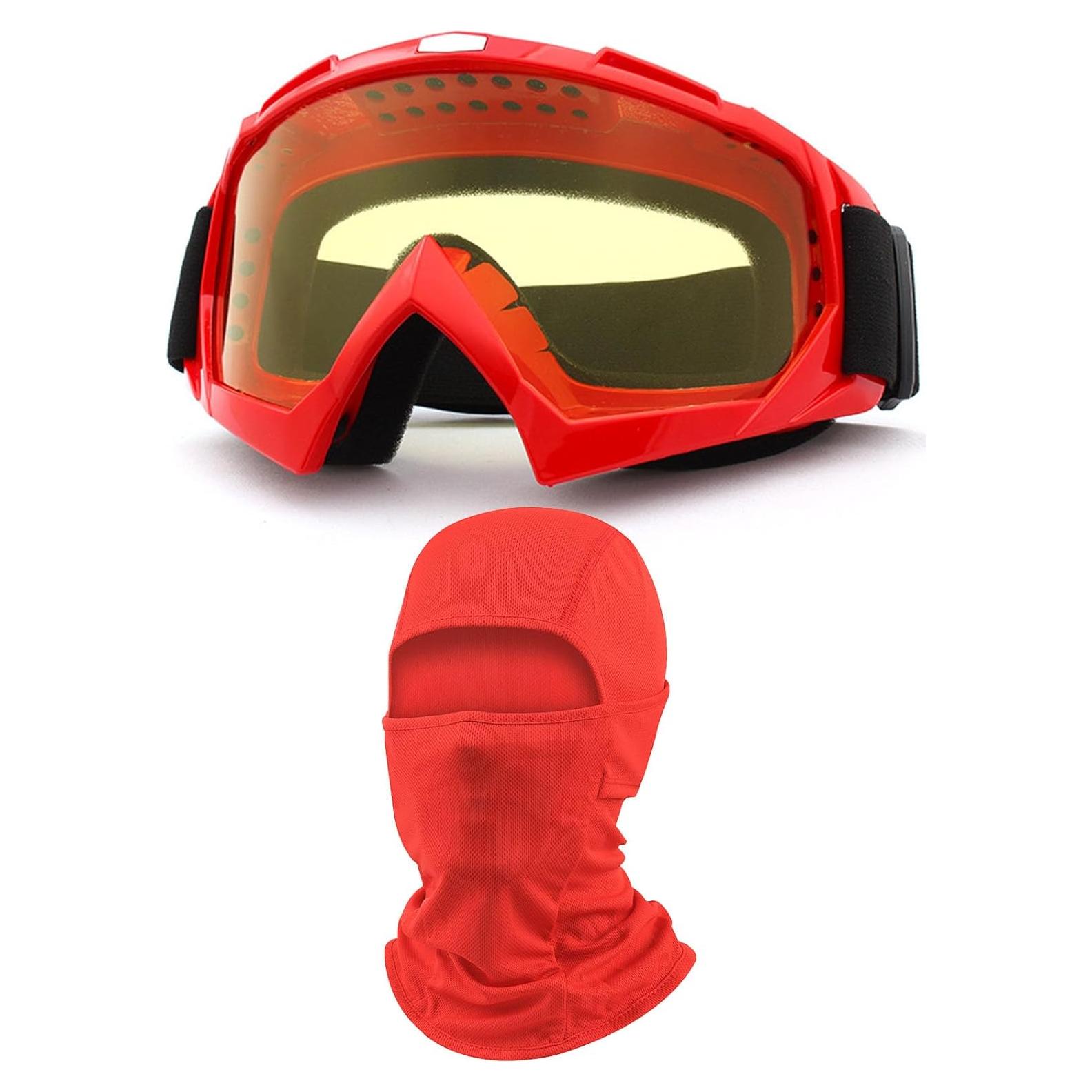 Gafas de Motocross Immoono con Balaclava y Lentes HD