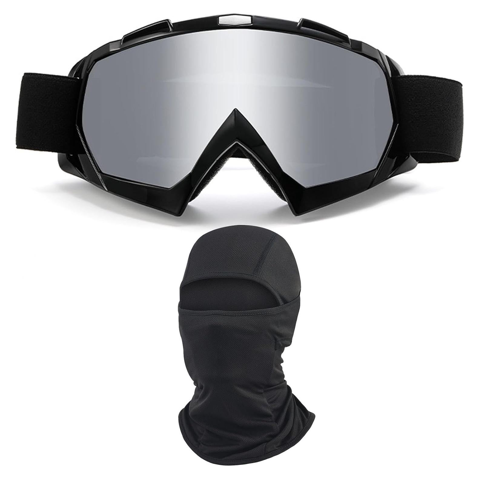 Gafas de Motocicleta Immoono con Balaclava y Lentes HD