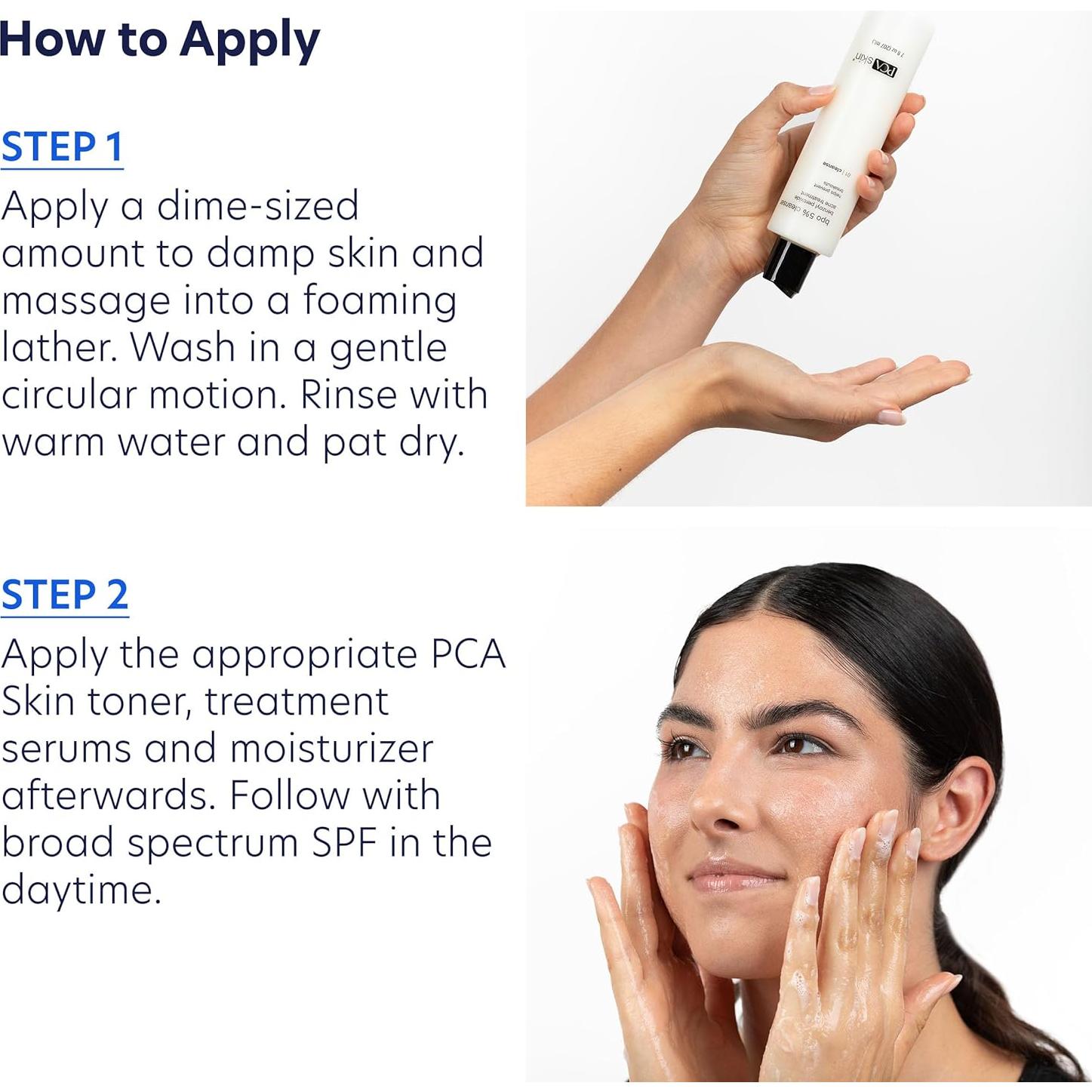 Limpiador Facial PCA SKIN 5% Peróxido de Benzoilo 198g