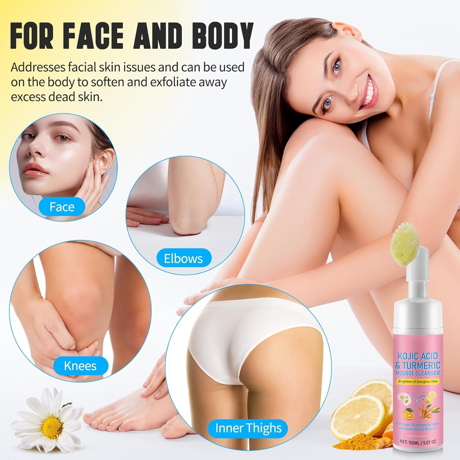 Limpiador Facial de Cúrcuma IDUCEN con Cepillo Suave 150g