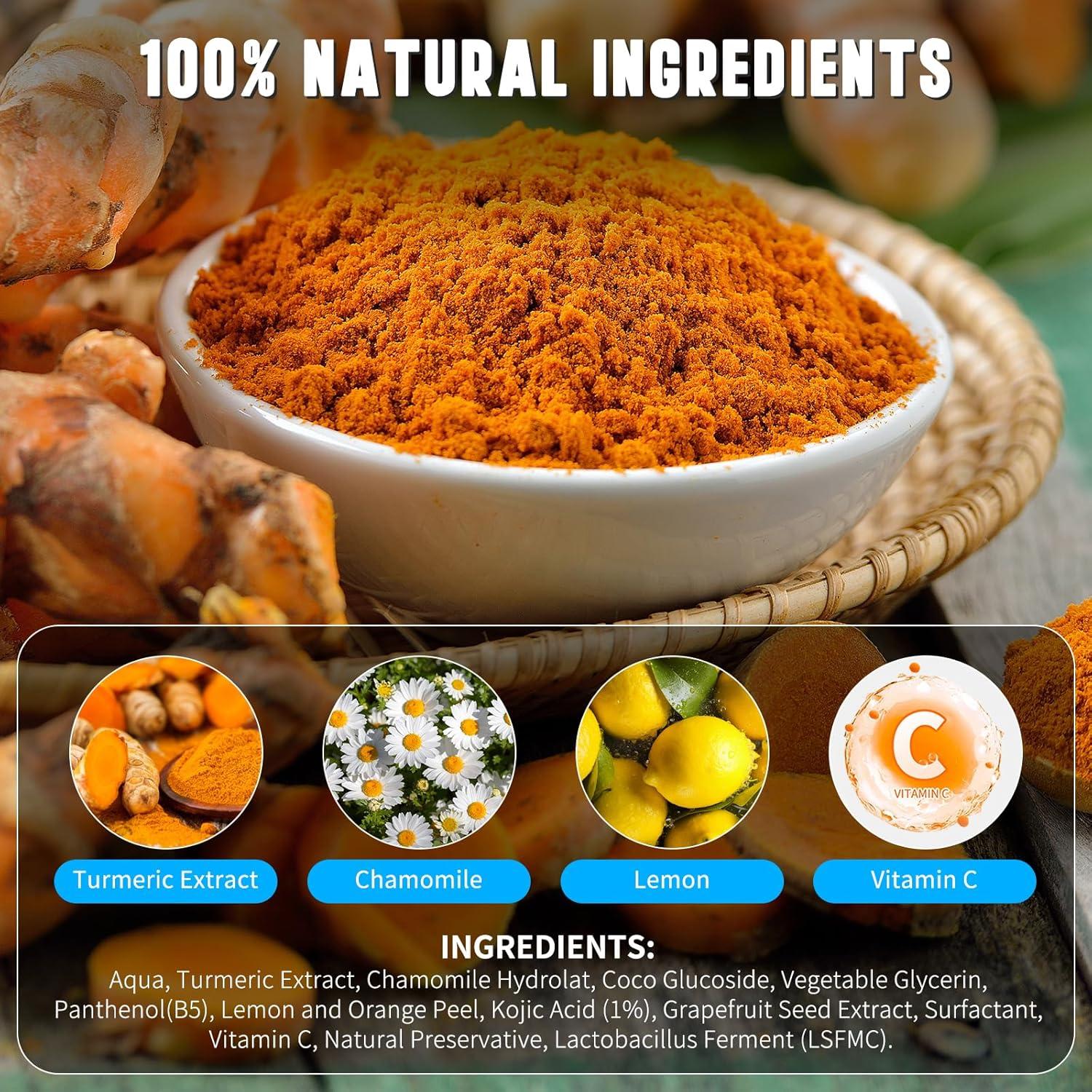 Limpiador Facial de Cúrcuma IDUCEN con Cepillo Suave 150g