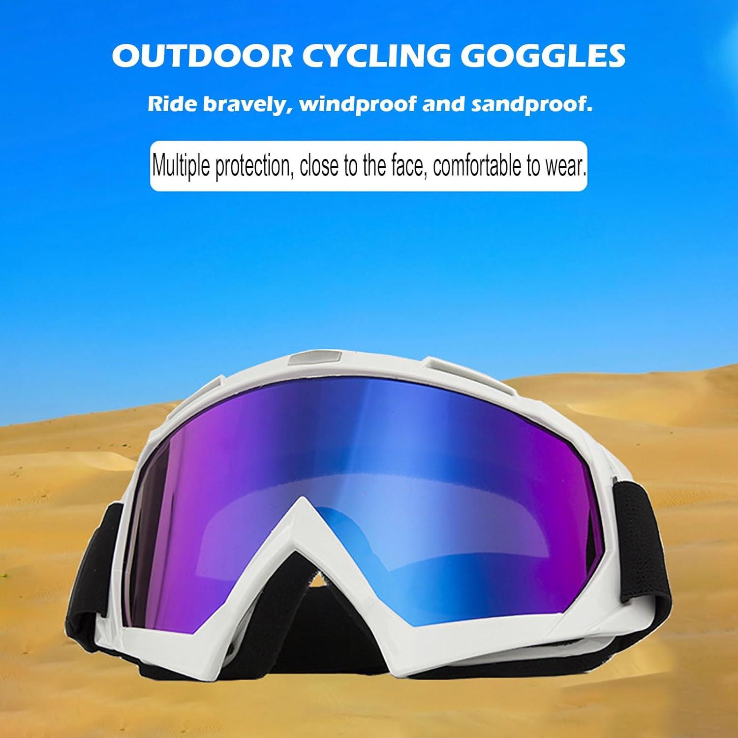 Gafas de Motocicleta Immoono con Balaclava y Lentes HD