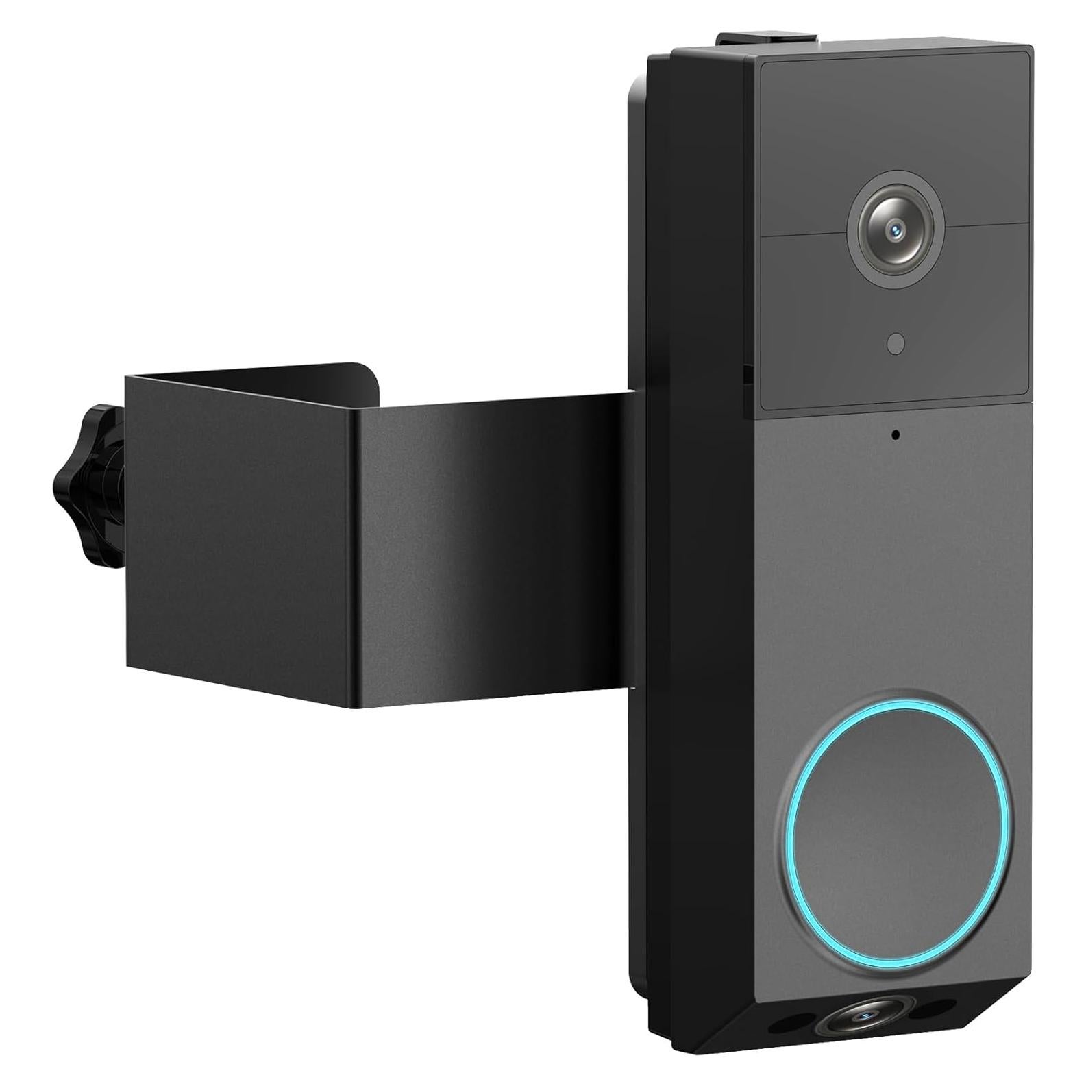 Soporte Antirrobo para Timbre Wyze Duo Cam - Metal Ajustable Negro