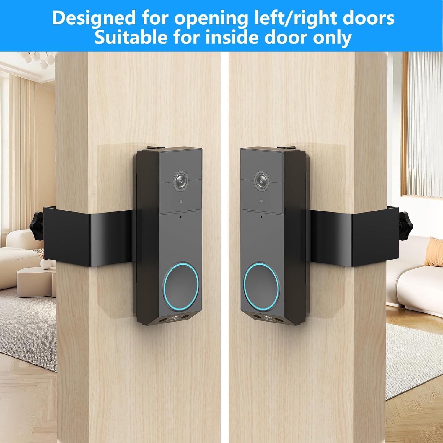 Soporte Antirrobo para Timbre Wyze Duo Cam - Metal Ajustable Negro