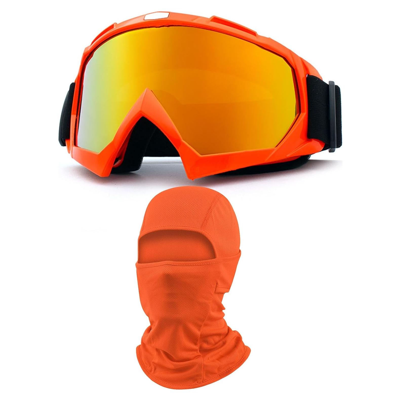 Gafas de Motocicleta Immoono con Balaclava y Lentes HD