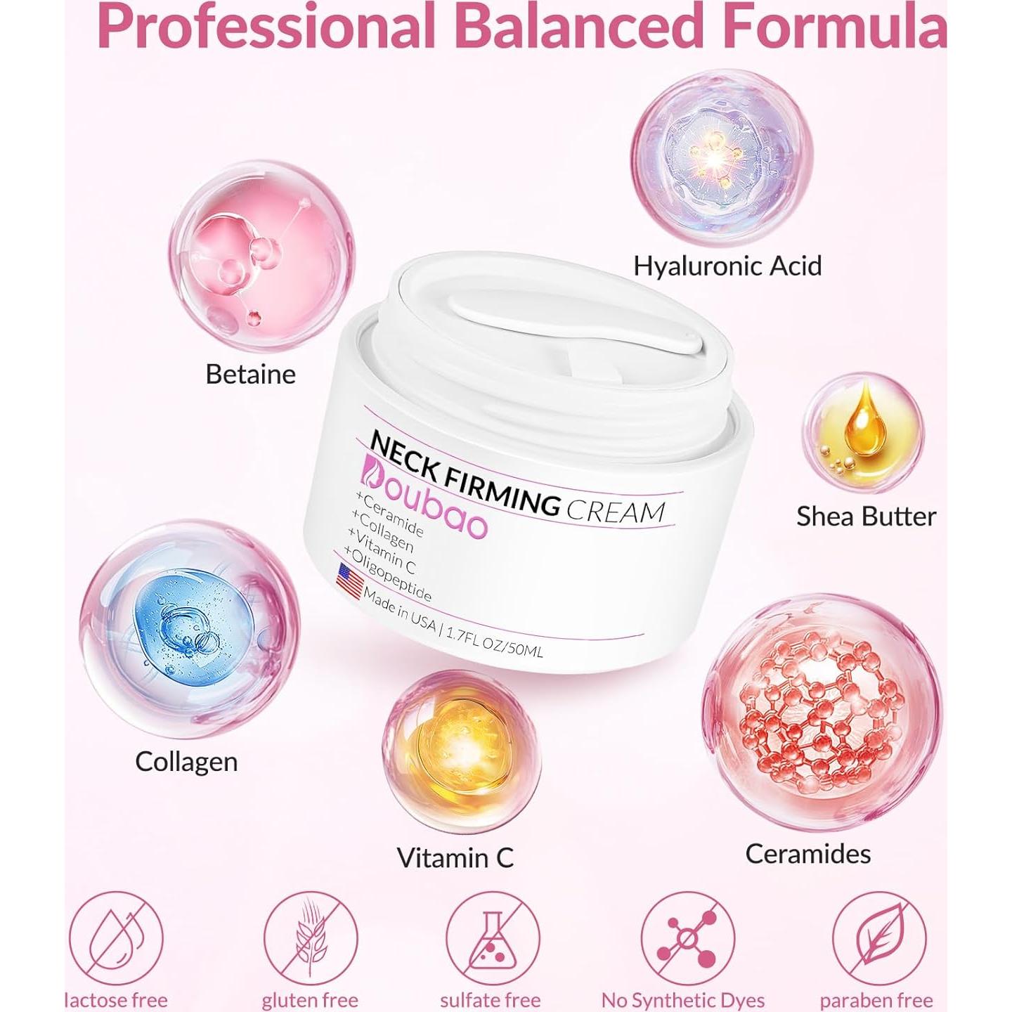 Crema Reafirmante para Cuello VicGFHS con Colágeno 50 ml