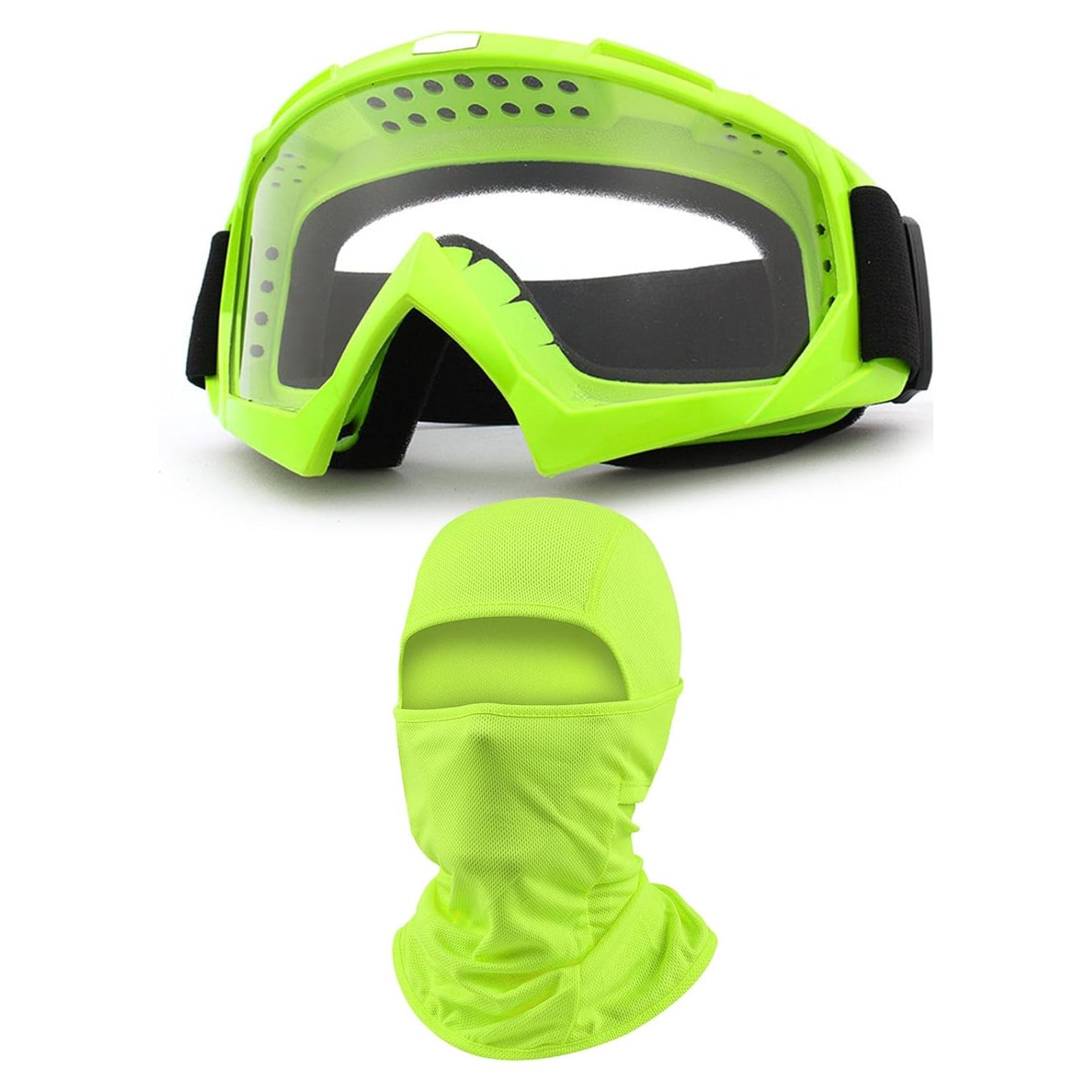 Gafas de Motocross Immoono con Balaclava y Lentes HD