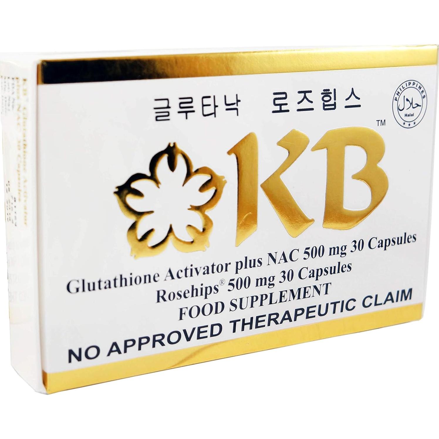 Lote 2 Cajas KB Glutatión y Rosa Mosqueta 60 Cápsulas