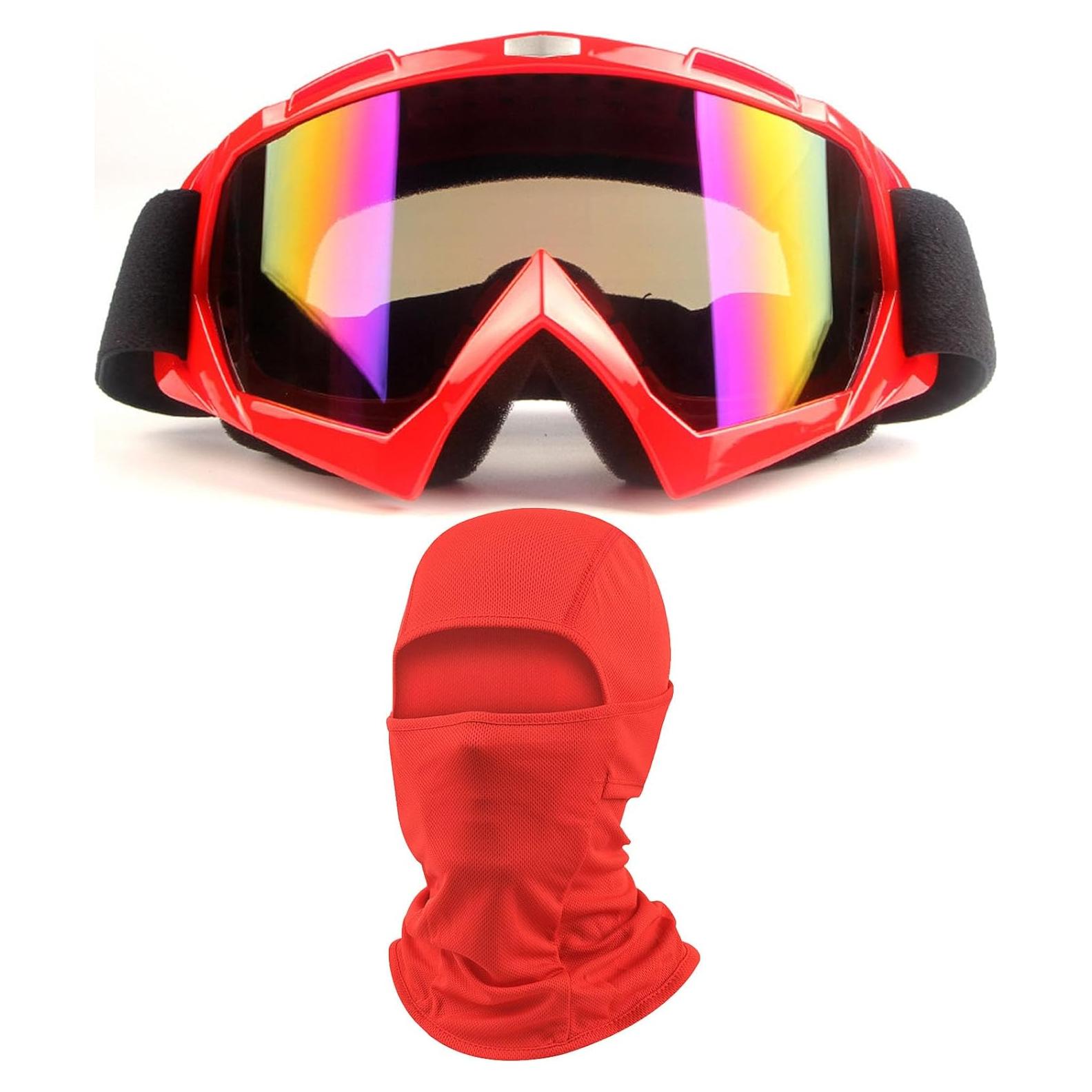 Gafas de Motocross Immoono con Balaclava y Lentes HD