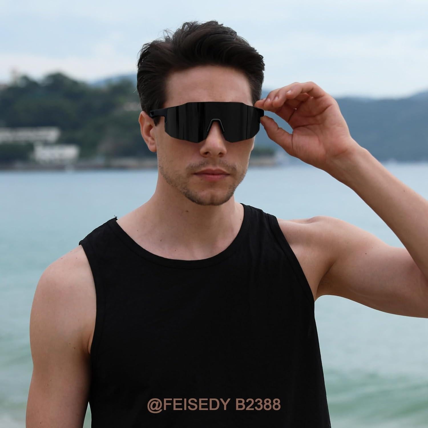 Gafas de sol deportivas FEISEDY B2388 UV400 para ciclismo