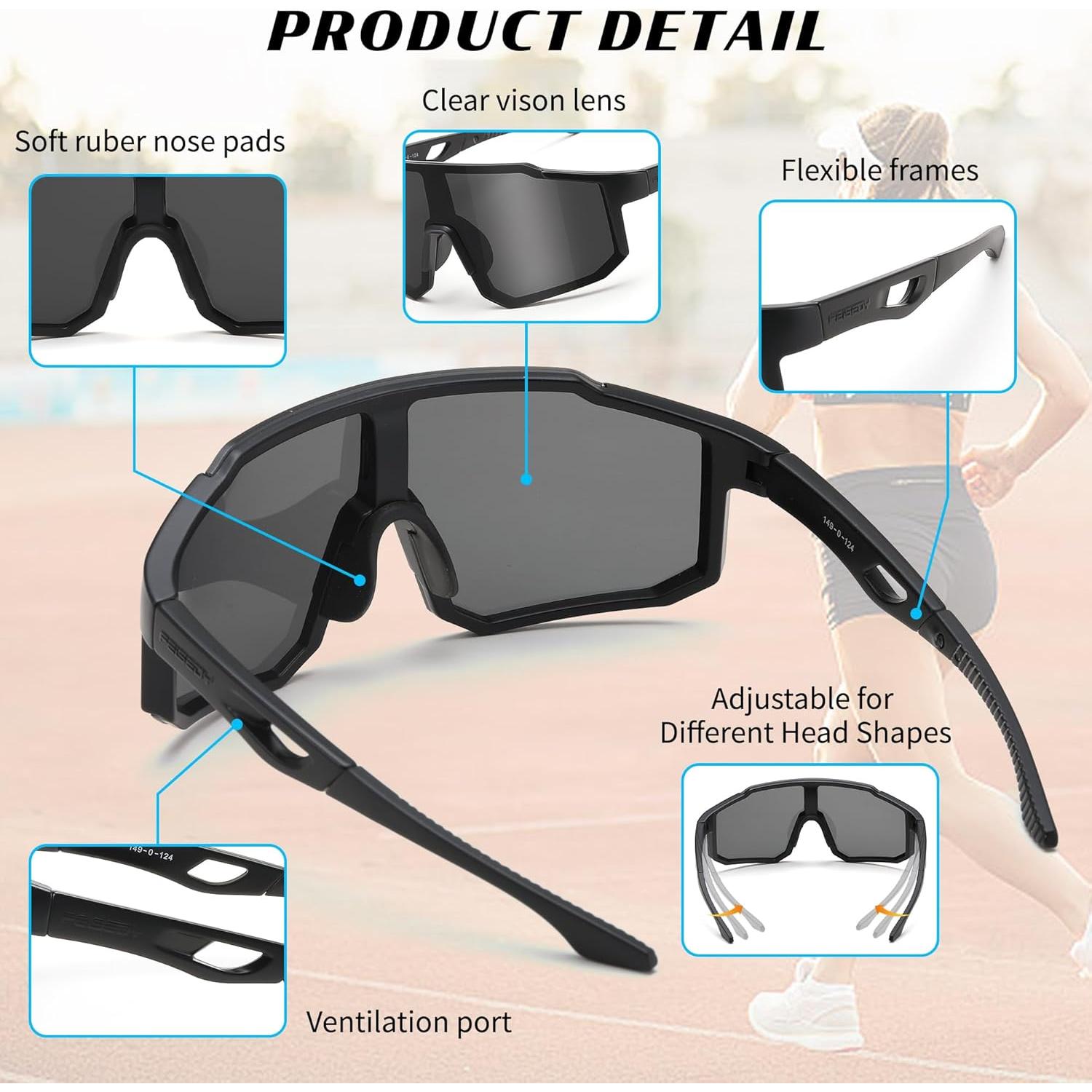 Gafas de sol deportivas FEISEDY B2388 UV400 para ciclismo