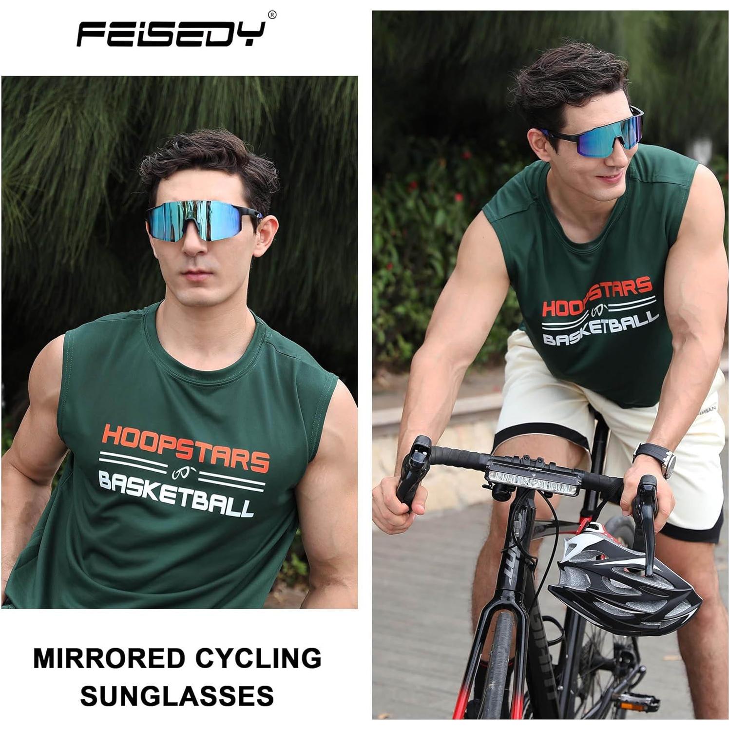 Gafas de sol deportivas FEISEDY UV400 para ciclismo
