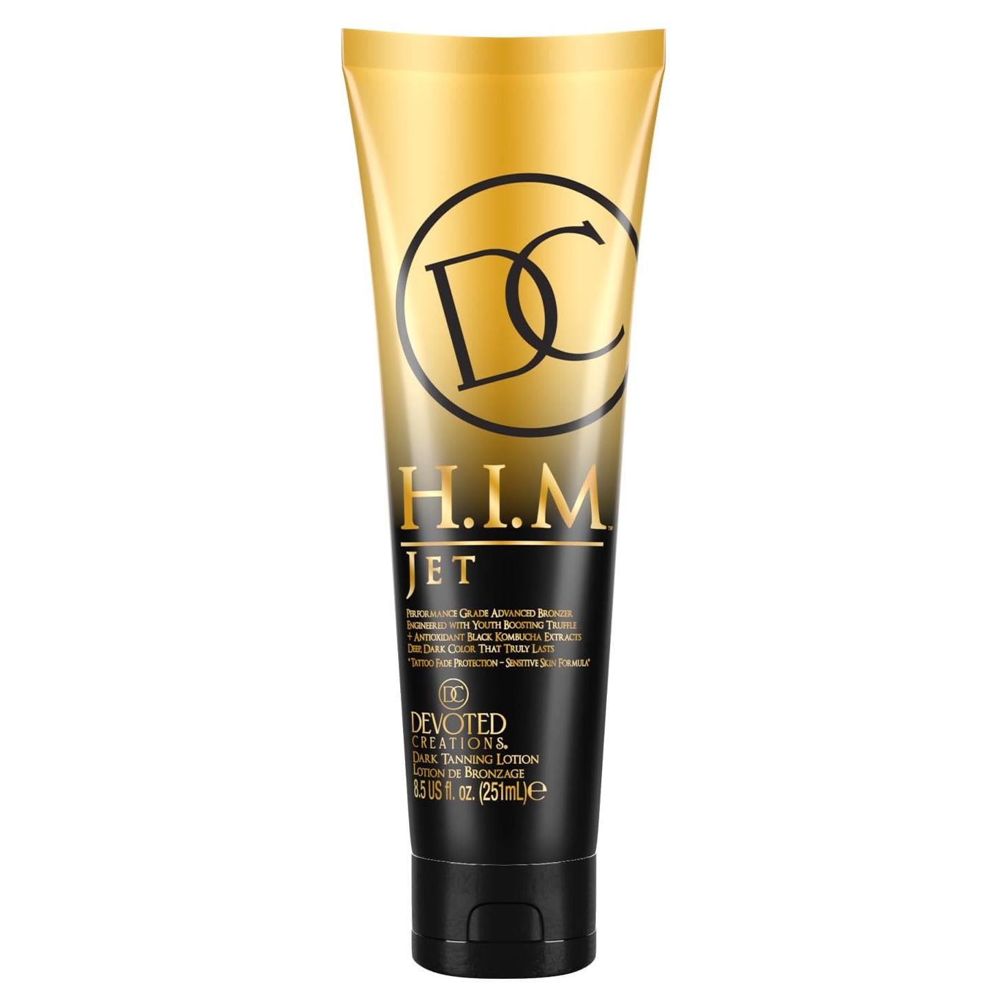 Loción Bronceadora Ultra Rica Devoted Creations HIM Jet 250ml