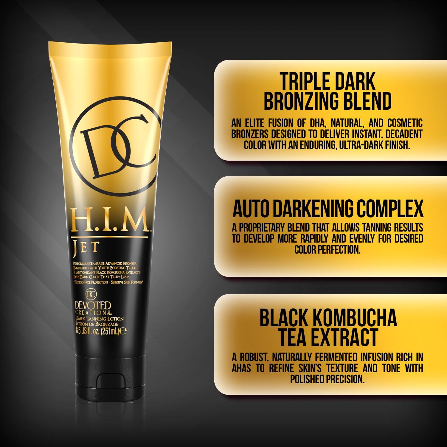 Loción Bronceadora Ultra Rica Devoted Creations HIM Jet 250ml