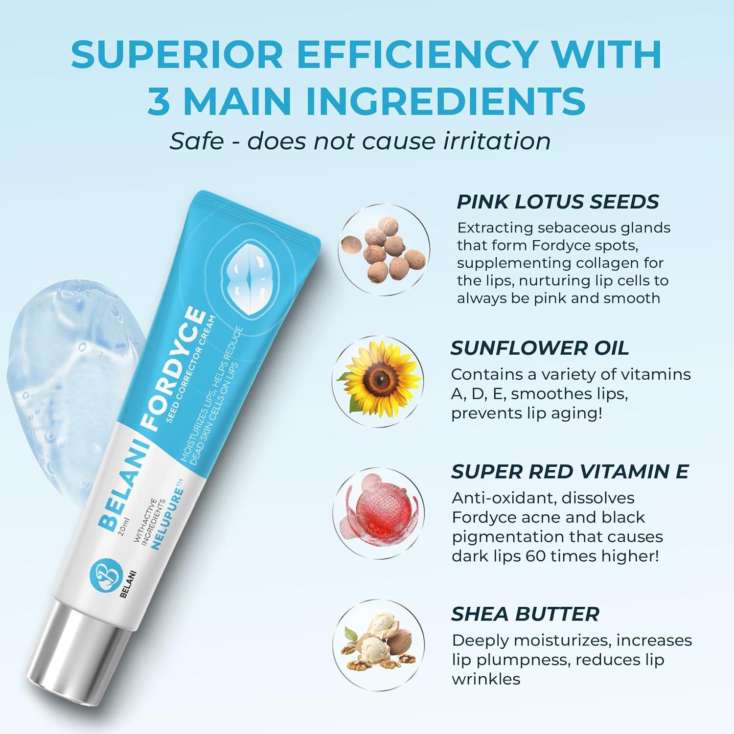 Crema Labial Belani para Acné y Sequedad 19.84 g