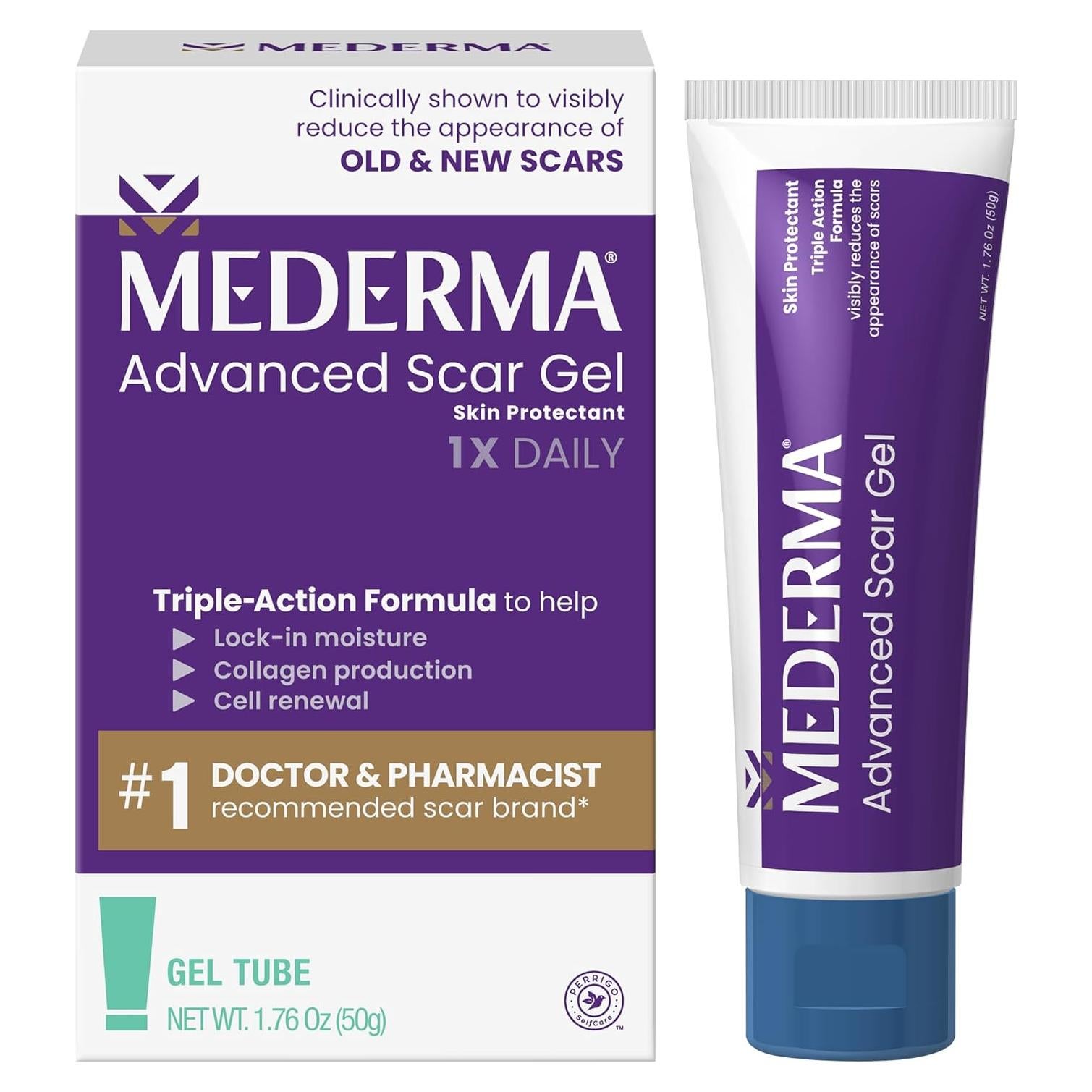 Mederma Gel Avanzado para Cicatrices 50g - Reduce Cicatrices Viejas y Nuevas