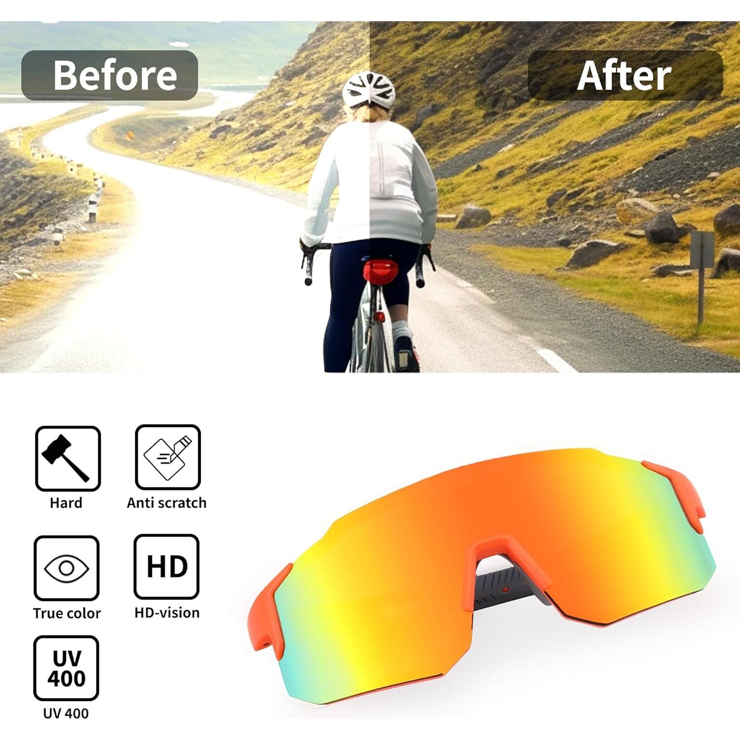 Gafas de sol deportivas FEISEDY B2388 UV400 para ciclismo