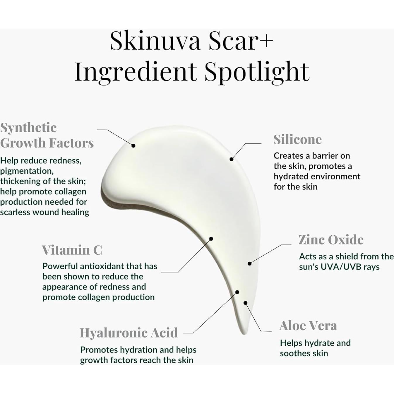 Skinuva Scar+ Crema para Cicatrices 14.79 g con SPF 30