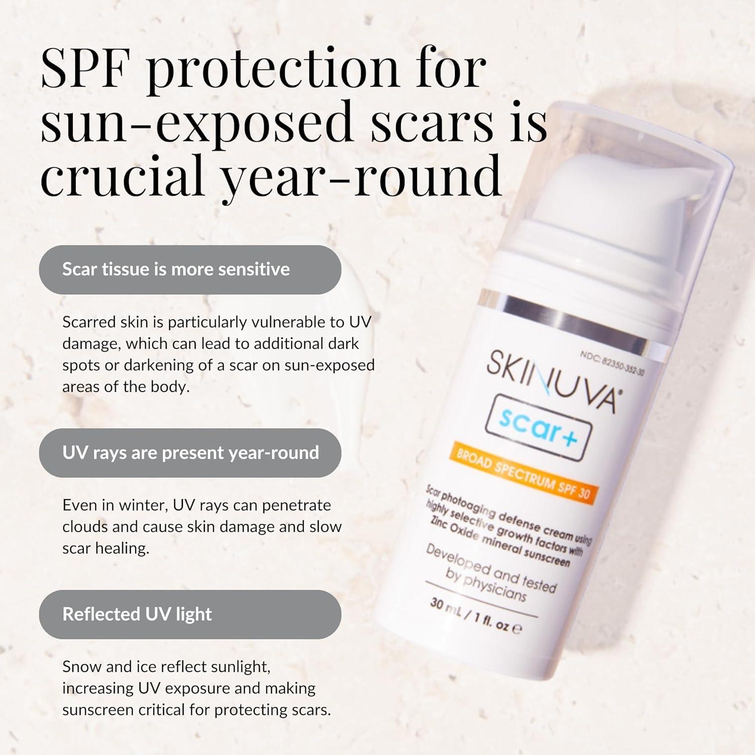 Skinuva Scar+ Crema para Cicatrices 14.79 g con SPF 30