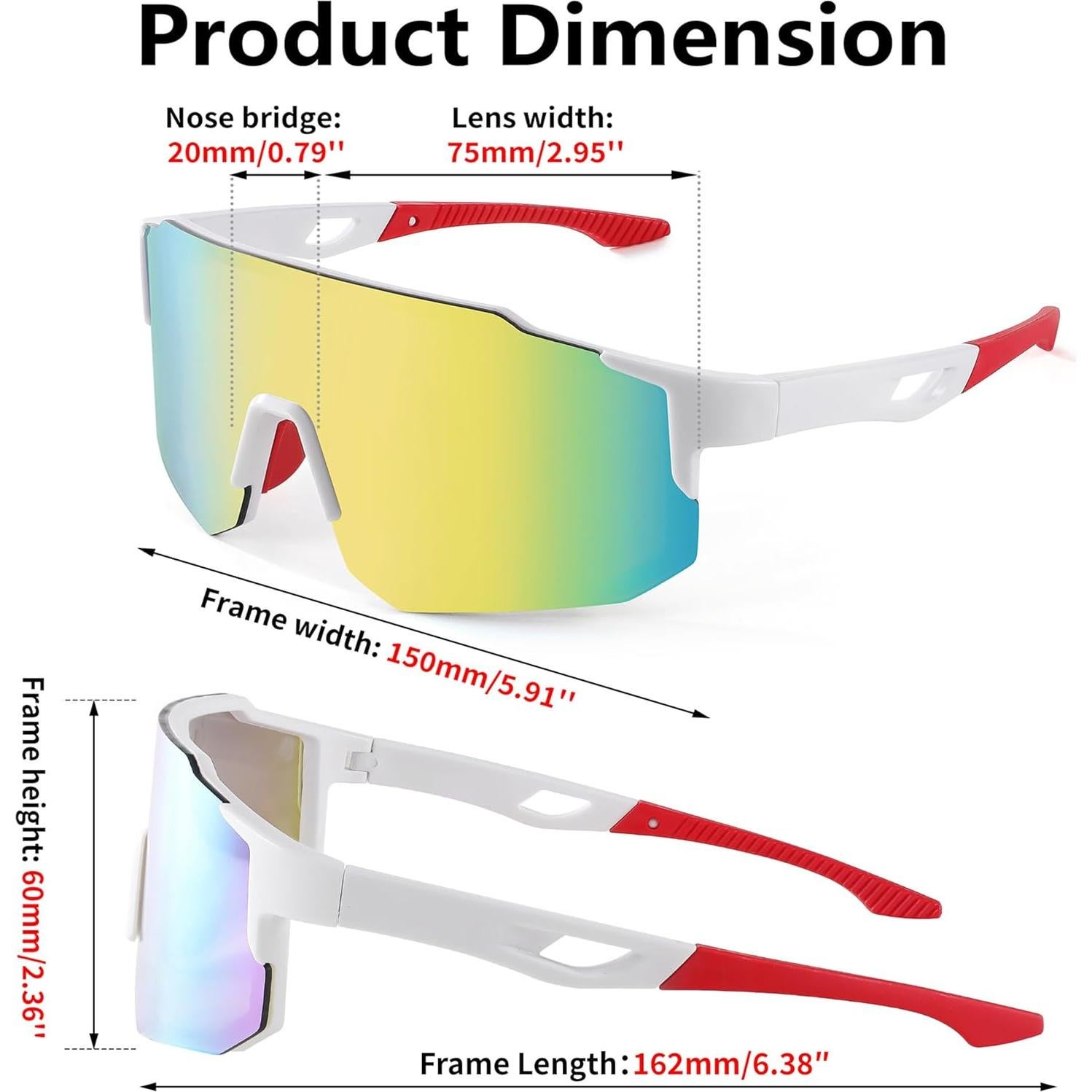 Gafas de sol deportivas FEISEDY UV400 para ciclismo y correr
