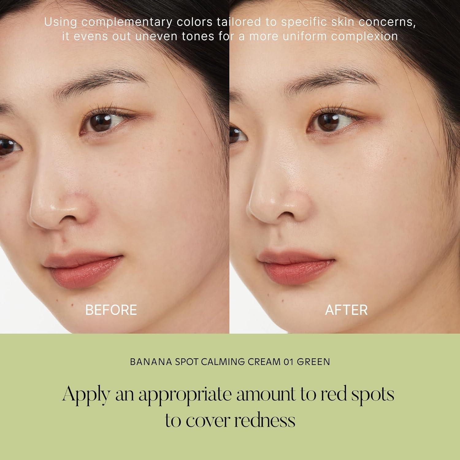 Crema Calmante Verde BANANA Spot 14.5 g - Neutraliza Enrojecimiento