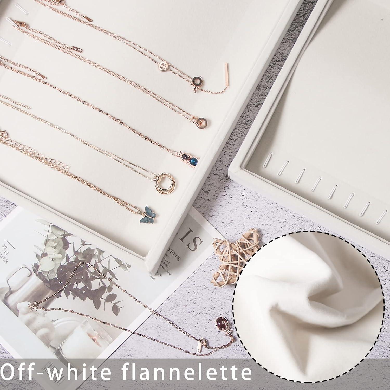 Soporte Apilable para Collares Coward Beige 2 Piezas