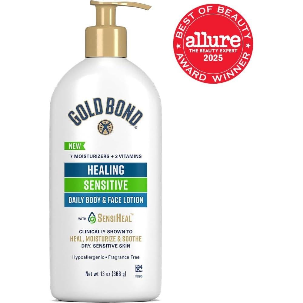 Loción Corporal y Facial Gold Bond Healing 369 g Piel Seca