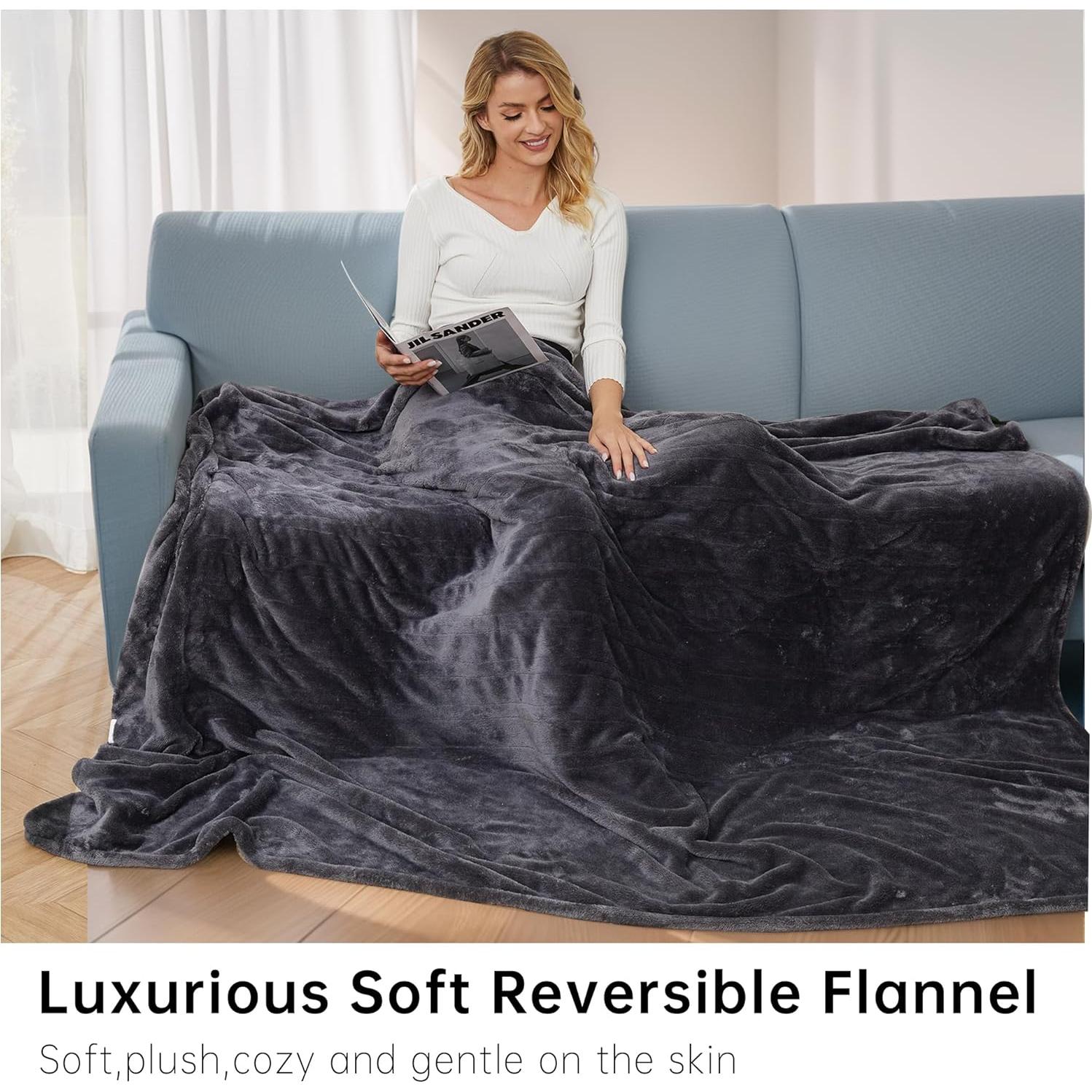 Manta Eléctrica McJaw Completo 182x213 cm Franela Gris