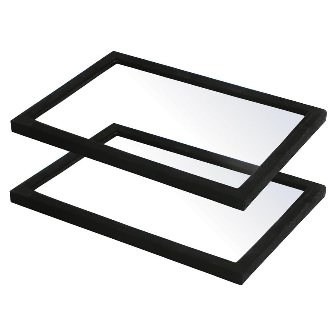 Tapa de Terciopelo Negro Coward 2 Pcs para Bandeja