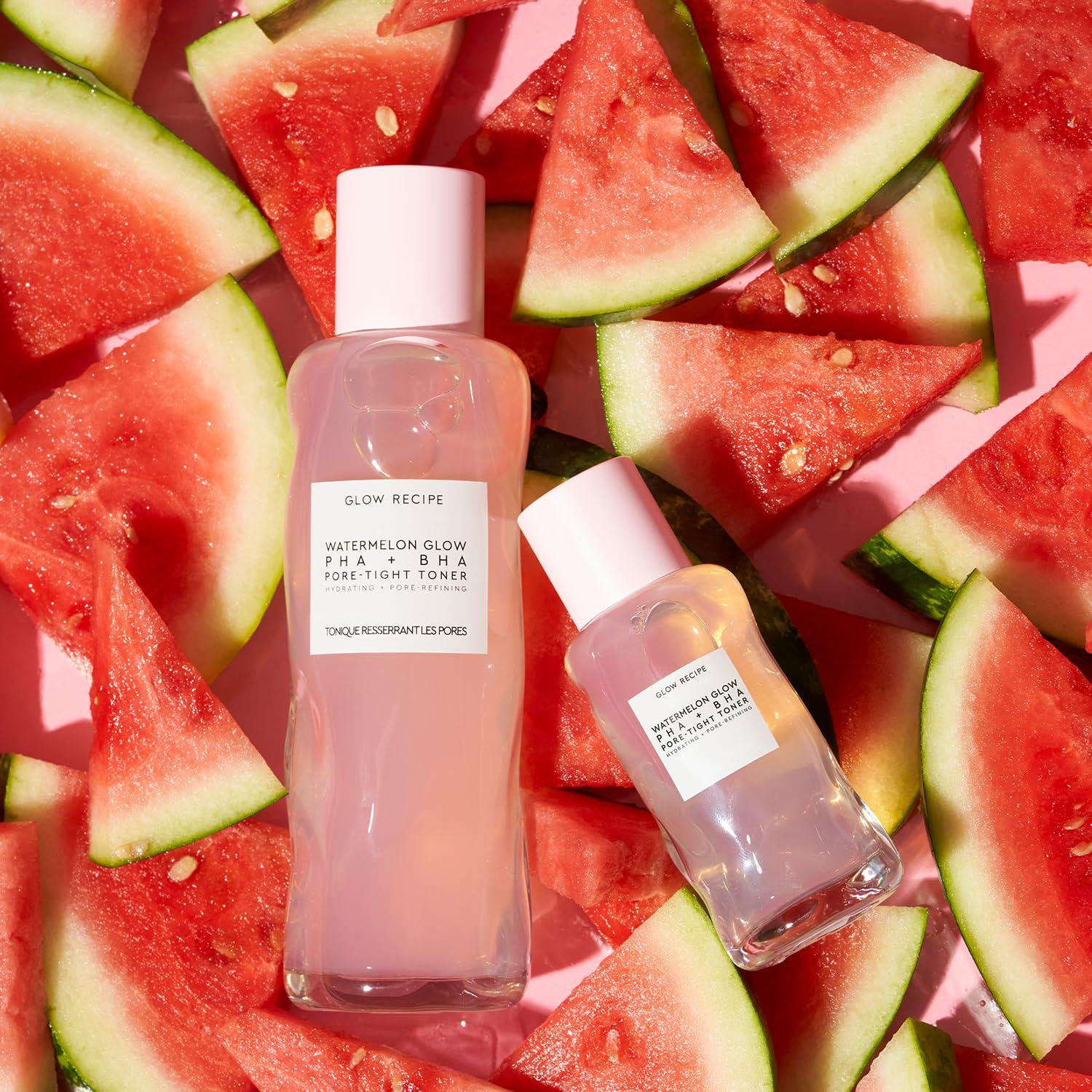Glow Recipe Set de Cuidado Facial: Niacinamide Dew Drops 40ml + Tónico Watermelon Glow 150ml