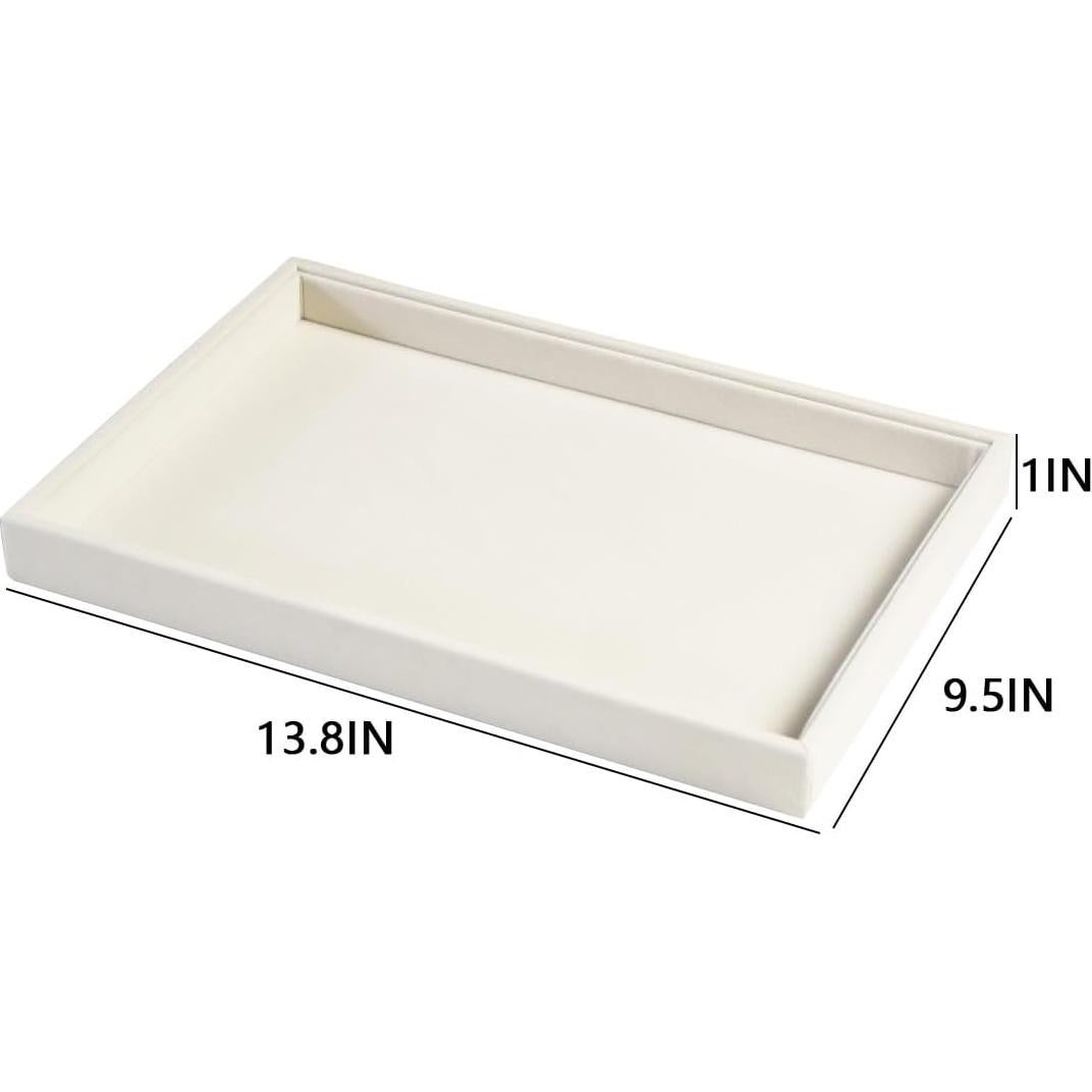 Organizador de Joyería Coward 2 Piezas Terciopelo Beige