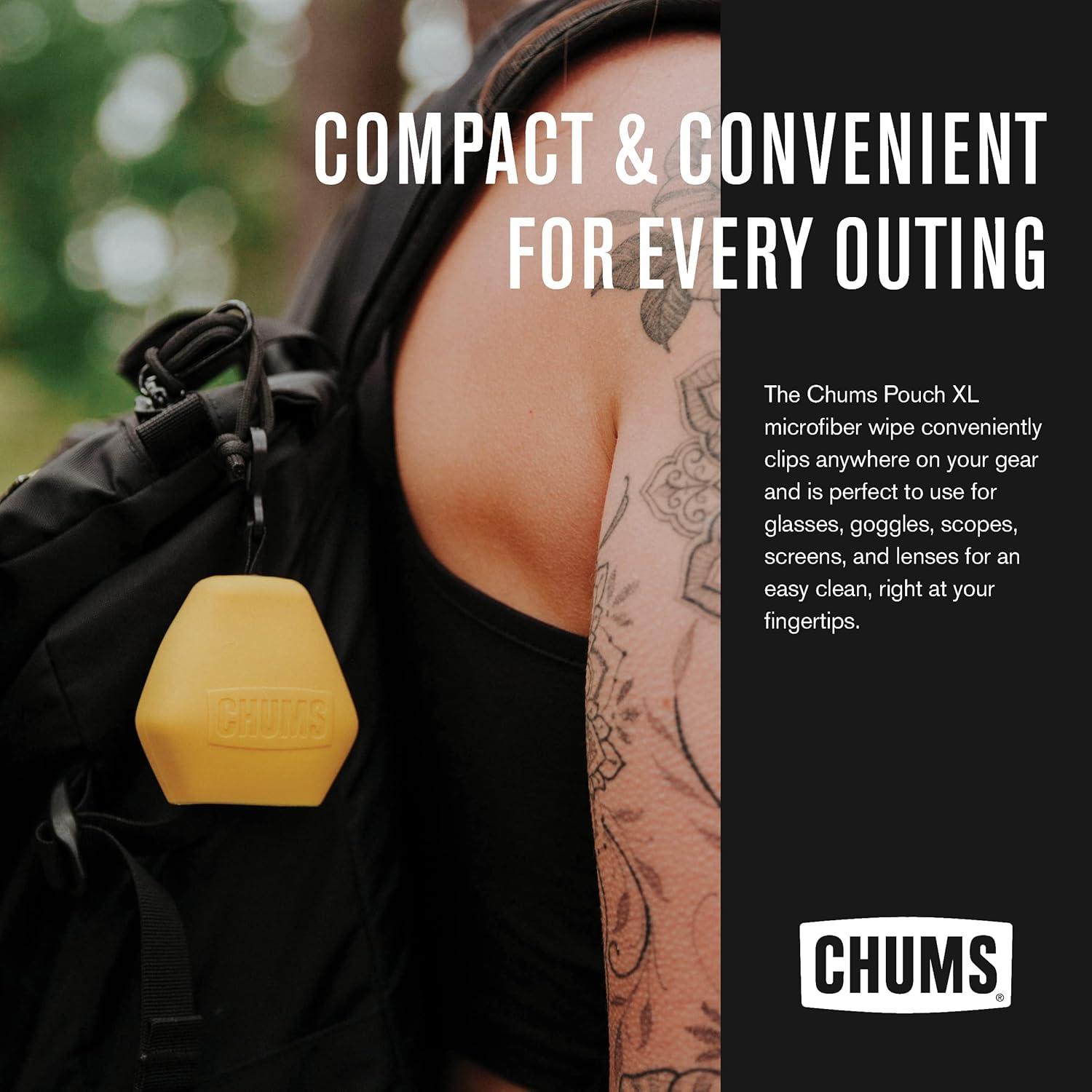 Paño Limpiador Chums Pouch XL Microfibra Negro