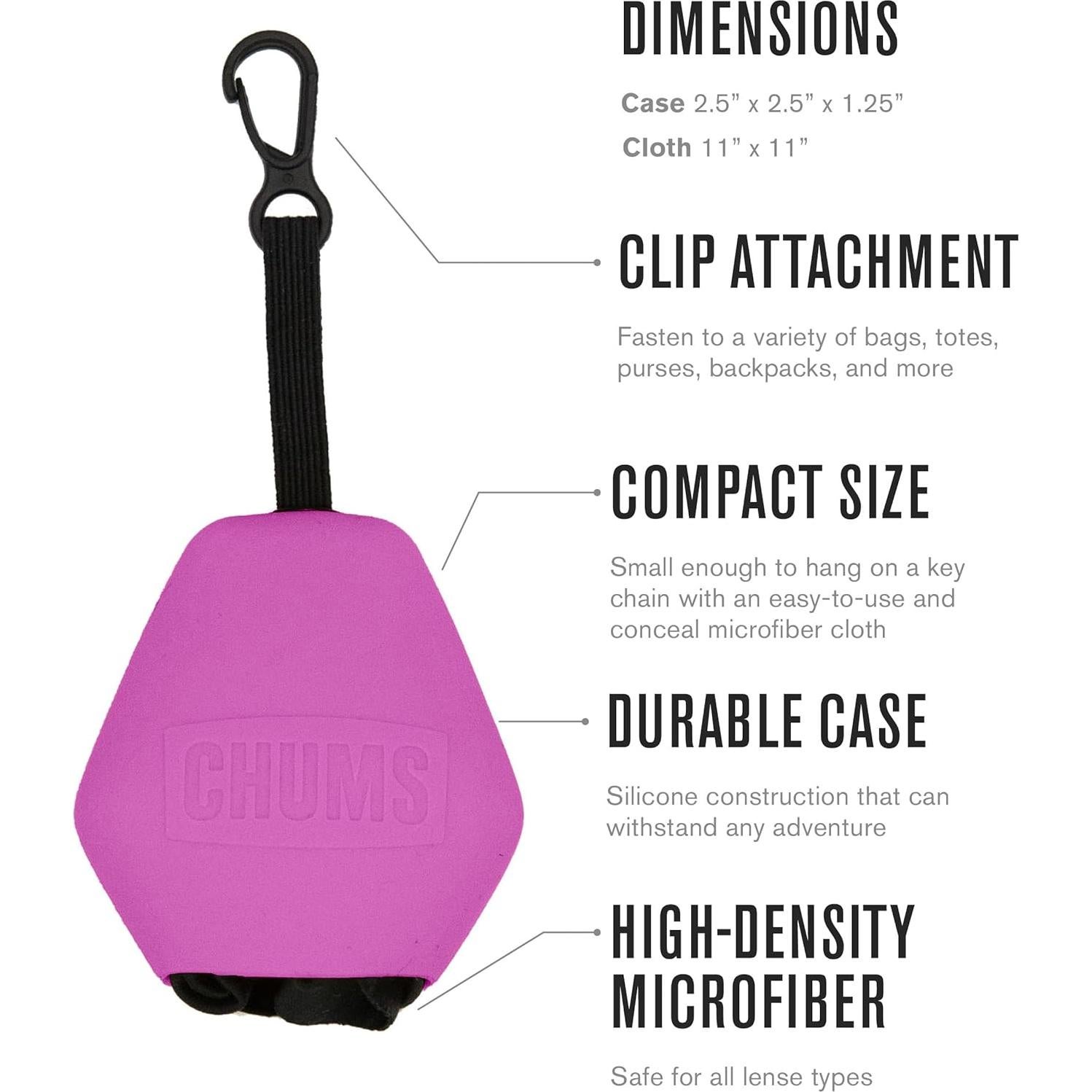 Paño Limpiador Chums Pouch XL Microfibra Negro