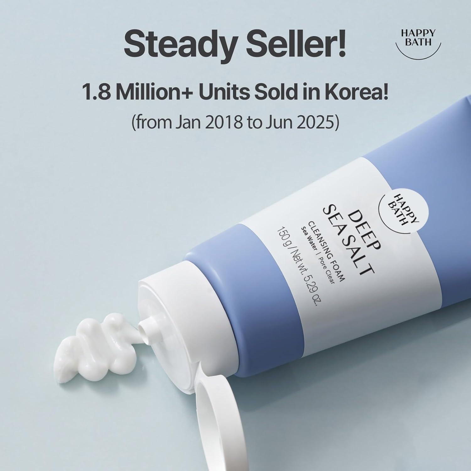 Limpiador Facial Exfoliante Happy Bath 156.9 ml - Sal del Mar Profundo