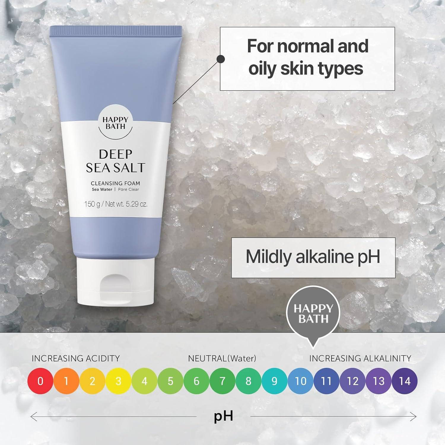 Limpiador Facial Exfoliante Happy Bath 156.9 ml - Sal del Mar Profundo