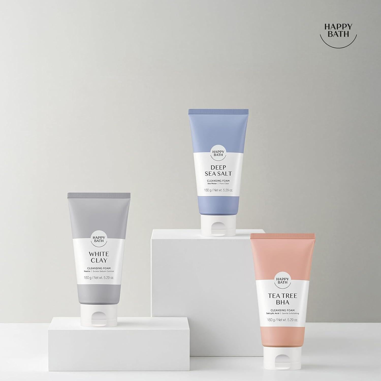 Limpiador Facial Exfoliante Happy Bath 156.9 ml - Sal del Mar Profundo